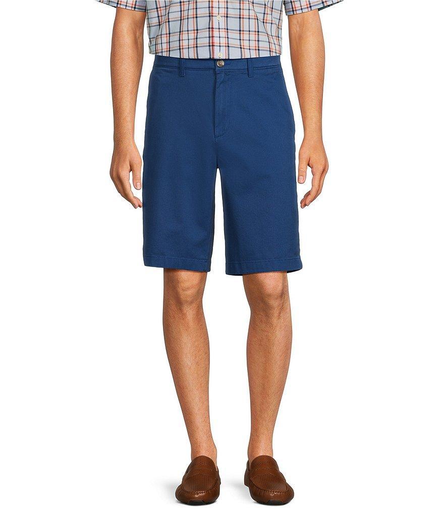 Roundtree & Yorke Casuals Classic Fit Flat Front Washed 11#double; Chino Shorts Product Image