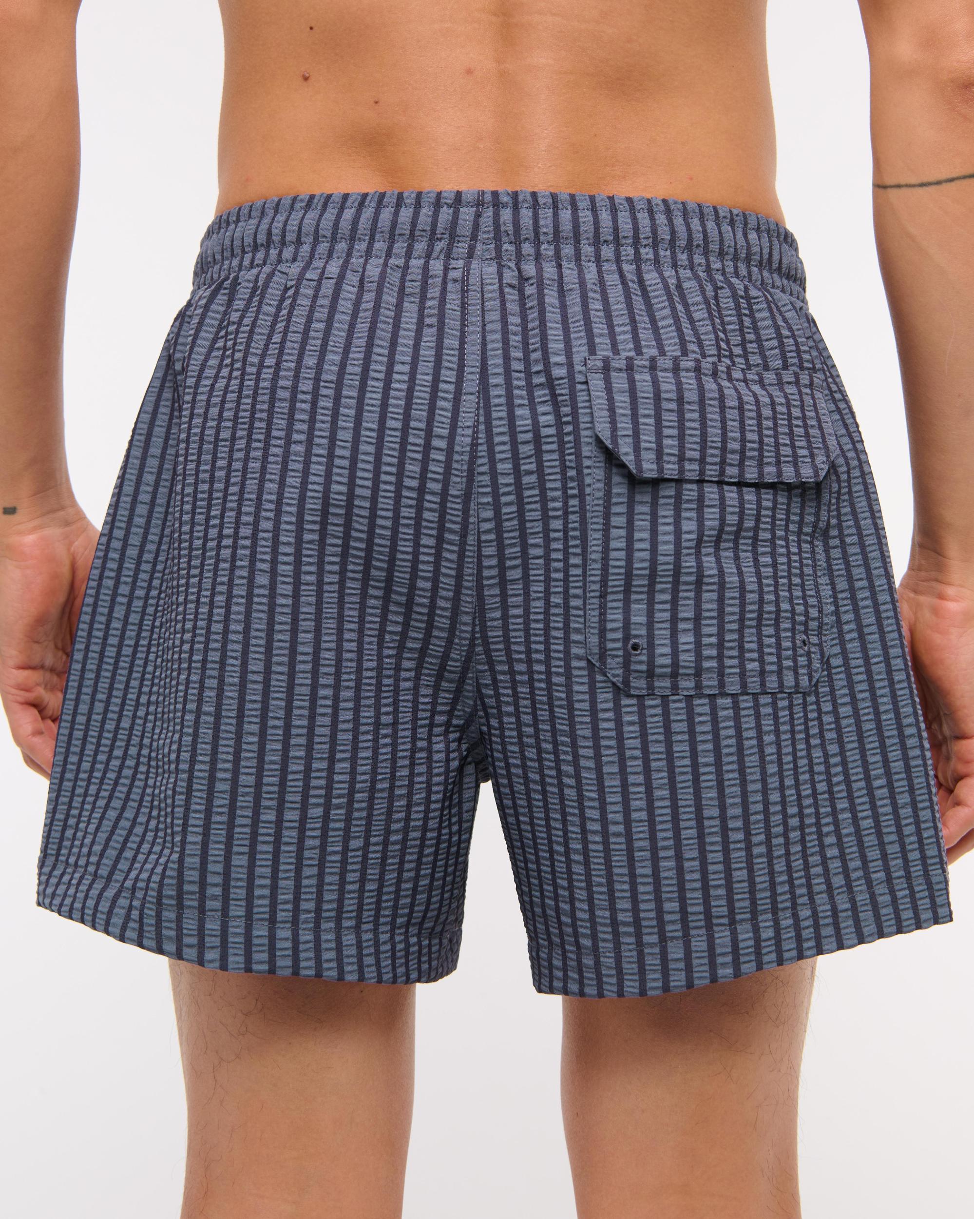 Pull-On Micro-Seersucker Swim Trunk Product Image