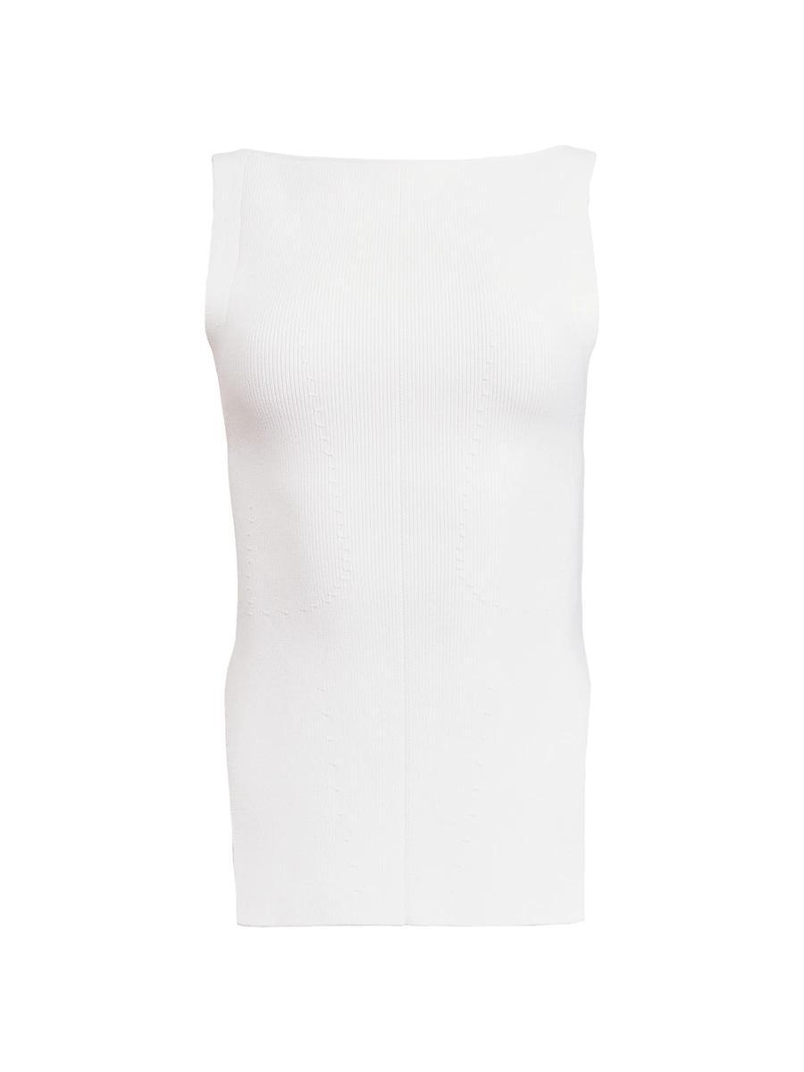 Womens Evelyn Rib-Knit Sleeveless Top Product Image