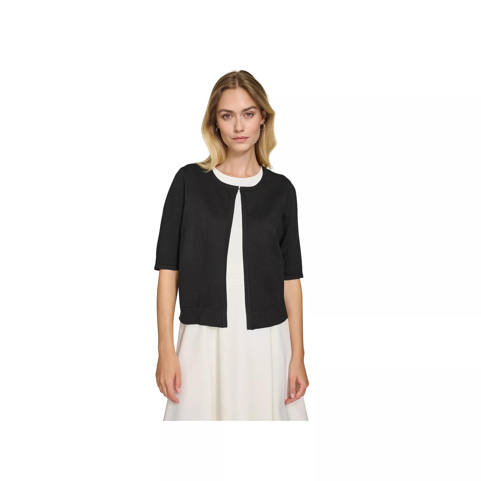 Women's Harper Rose Elbow Sleeve Cropped Cardigan,  Product Image