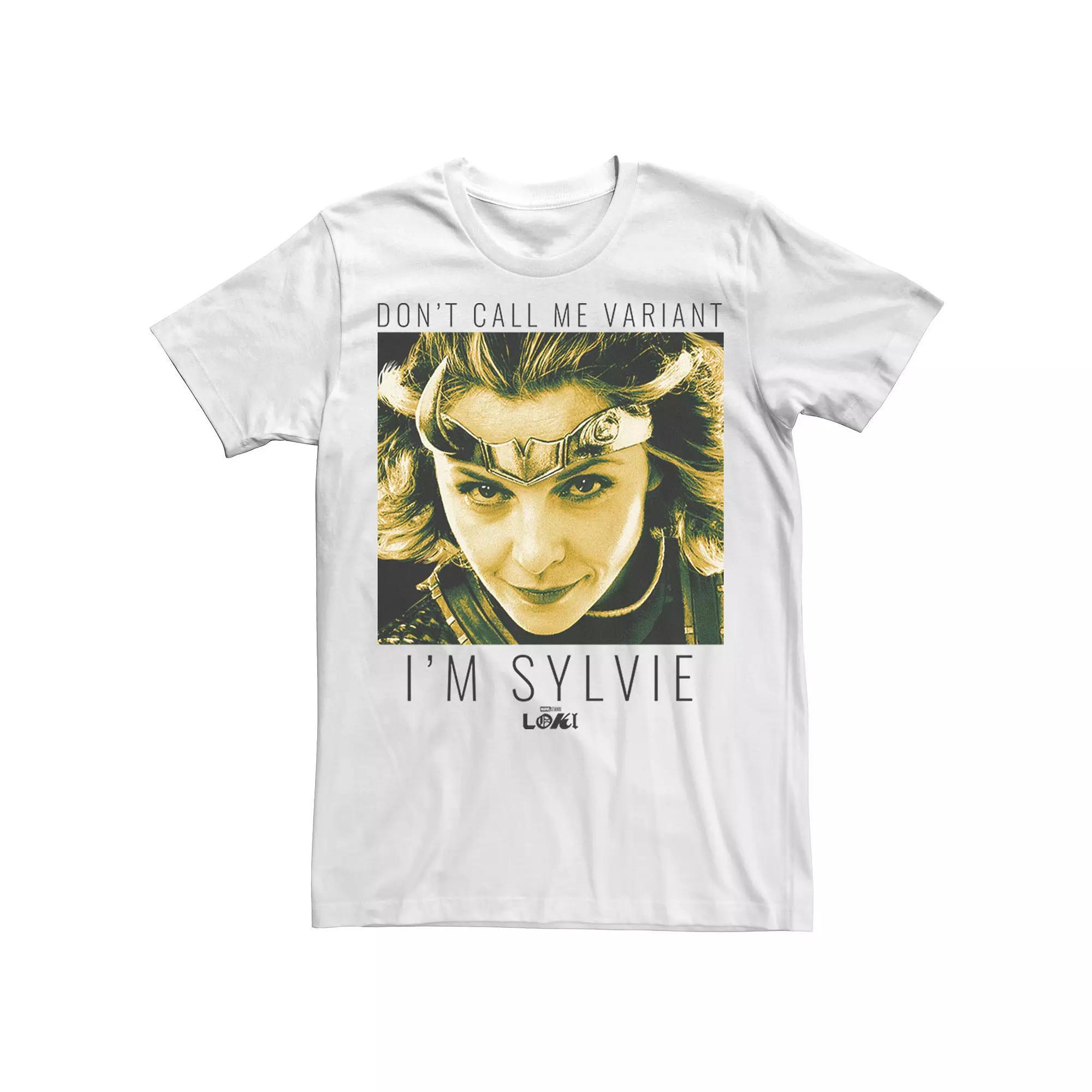 Men's Marvel Loki Don't Call Me A Variant I'm Sylvie Tee, Size: XS, White Product Image