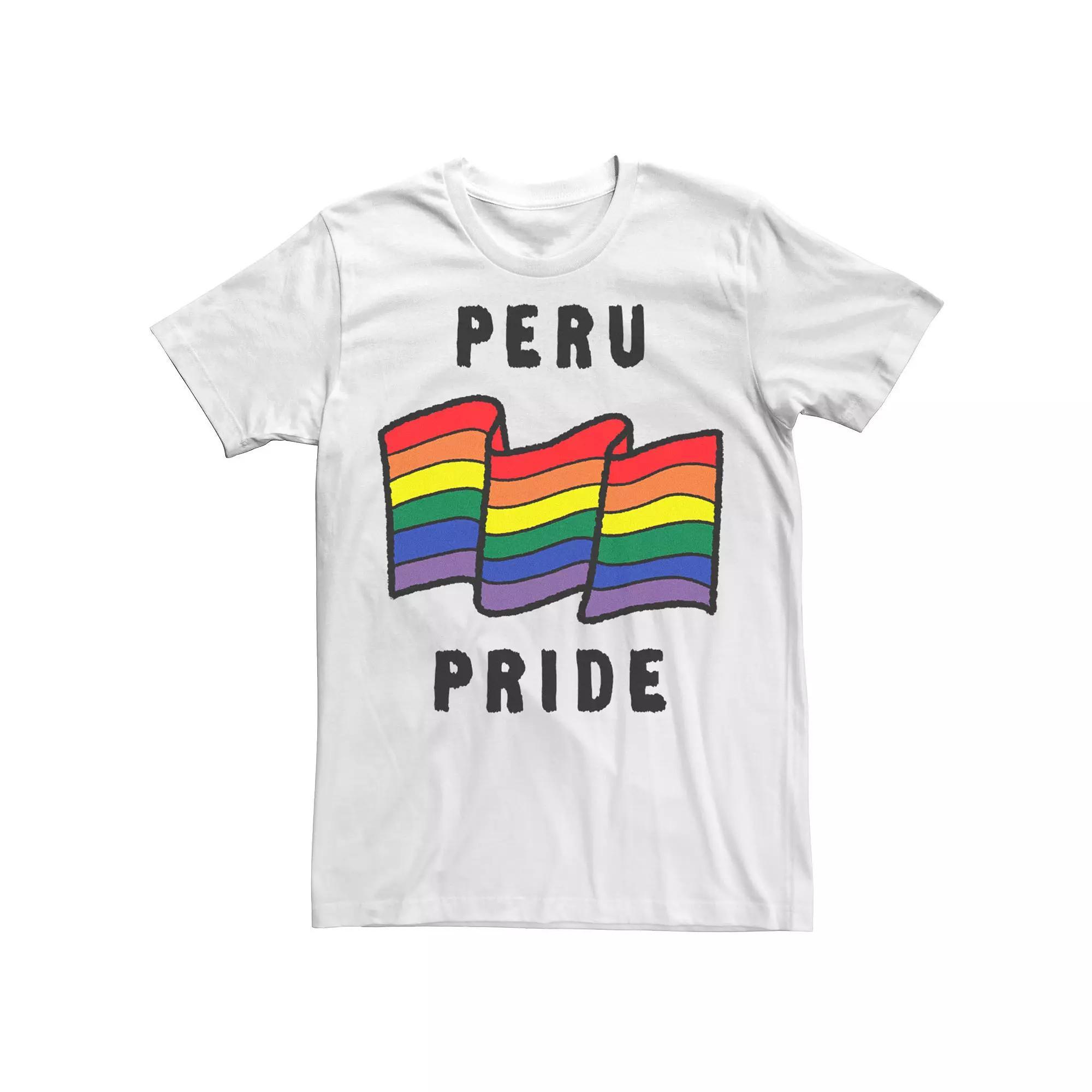 Men's Gonzales Peru Pride Sketched Flag Tee,  Product Image