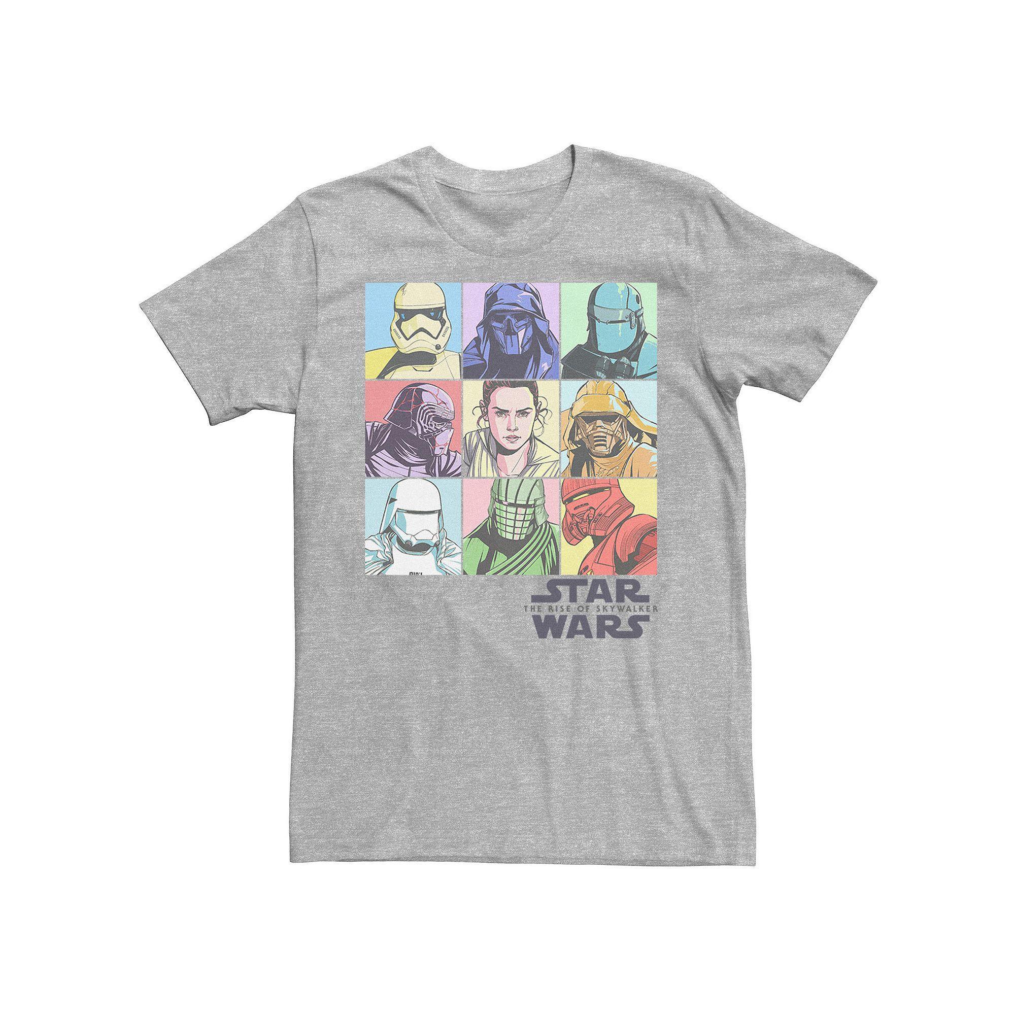 Men's Star Wars The Rise of Skywalker Pastel Character Bingo Graphic Tee, Size: XL, Natural Product Image