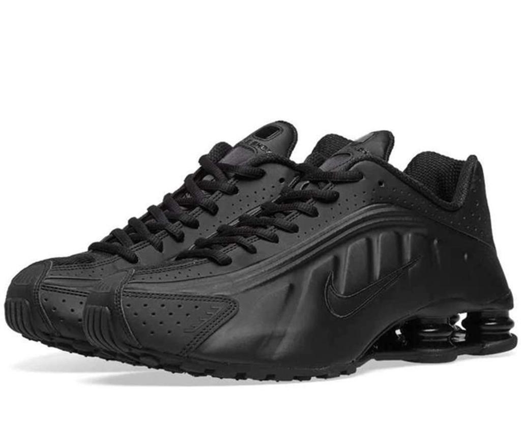 NIKE Shox R4 Sneakers In Black/black/max Orange Product Image