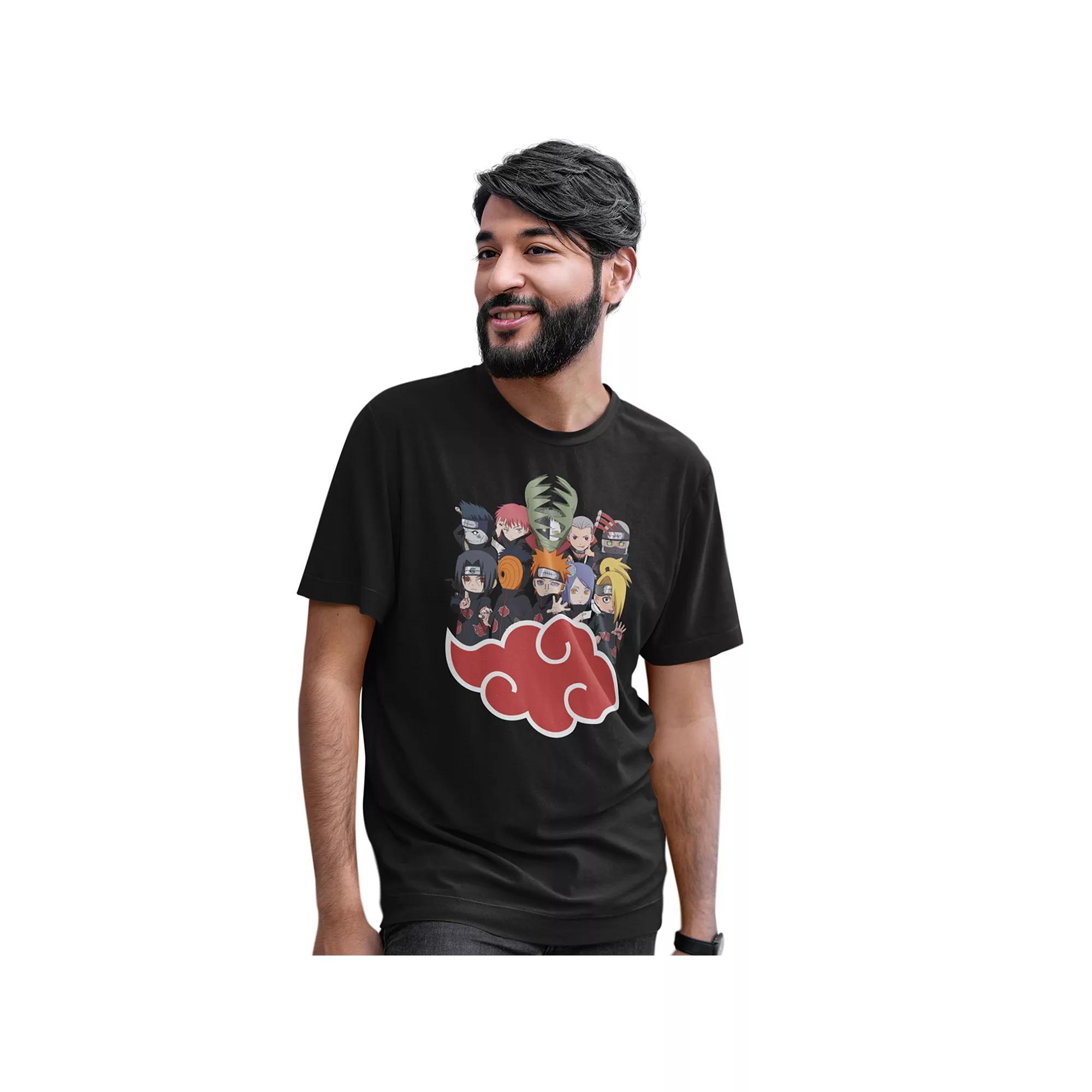Men's Naruto Akasuki Graphic Character Tee, Size: XXL, Black Product Image
