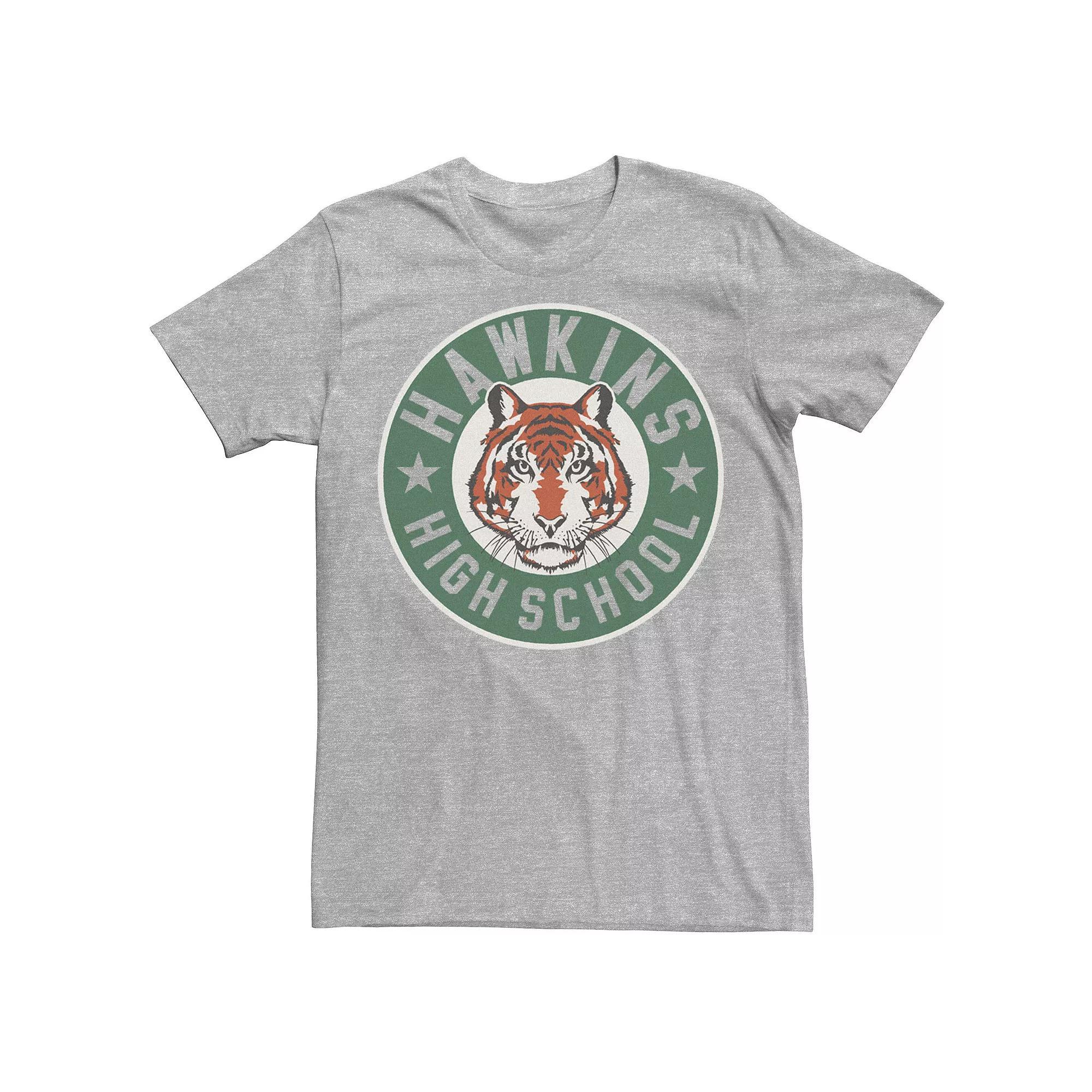 Men's Netflix Stranger Things Hawkins High School Tigers Logo Tee,  Product Image