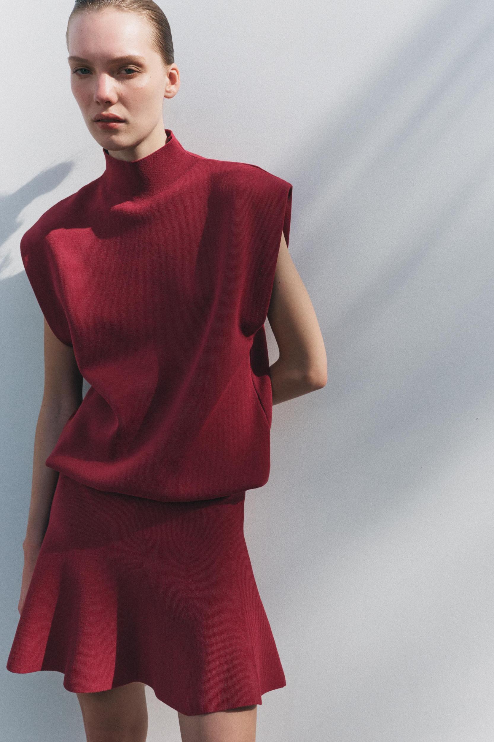 BASIC KNIT MINI SKIRT Product Image