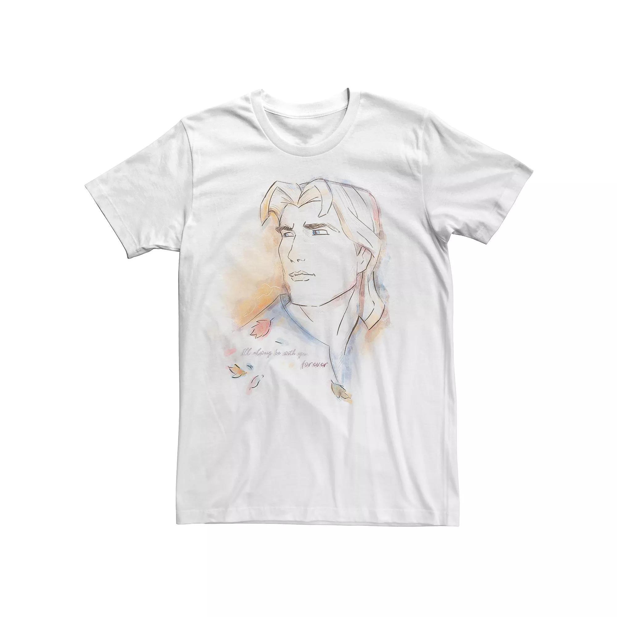 Disney's Pocahontas John Smith Men's Watercolor Portrait Tee,  Product Image