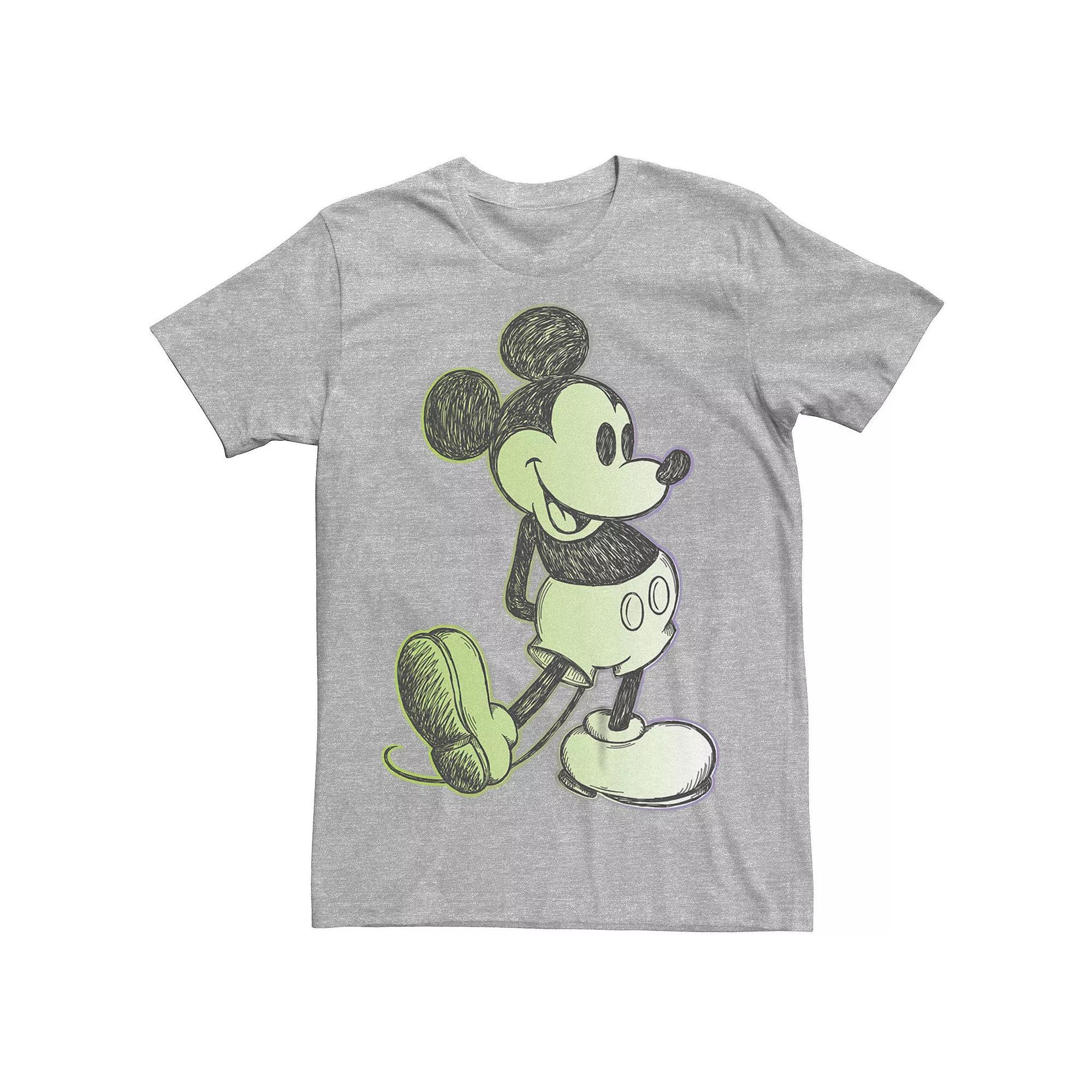 Big & Tall Disney Mickey Mouse Retro Sketch Graphic Tee, Men's,  Product Image