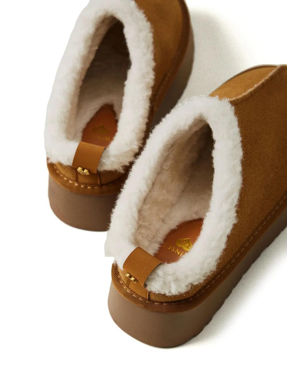 faux-shearling slippers Product Image