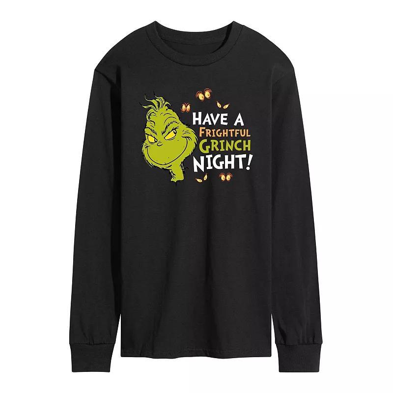 Mens Dr. Seuss Grinch Have A Frightful Long Sleeve Graphic Tee Product Image