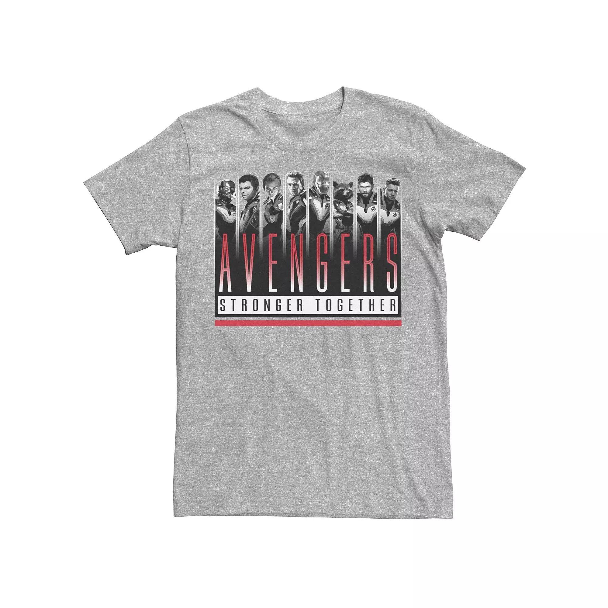 Men's Marvel Avengers Endgame Stronger Together Tee, Size: 3XL, Athletic Grey Product Image