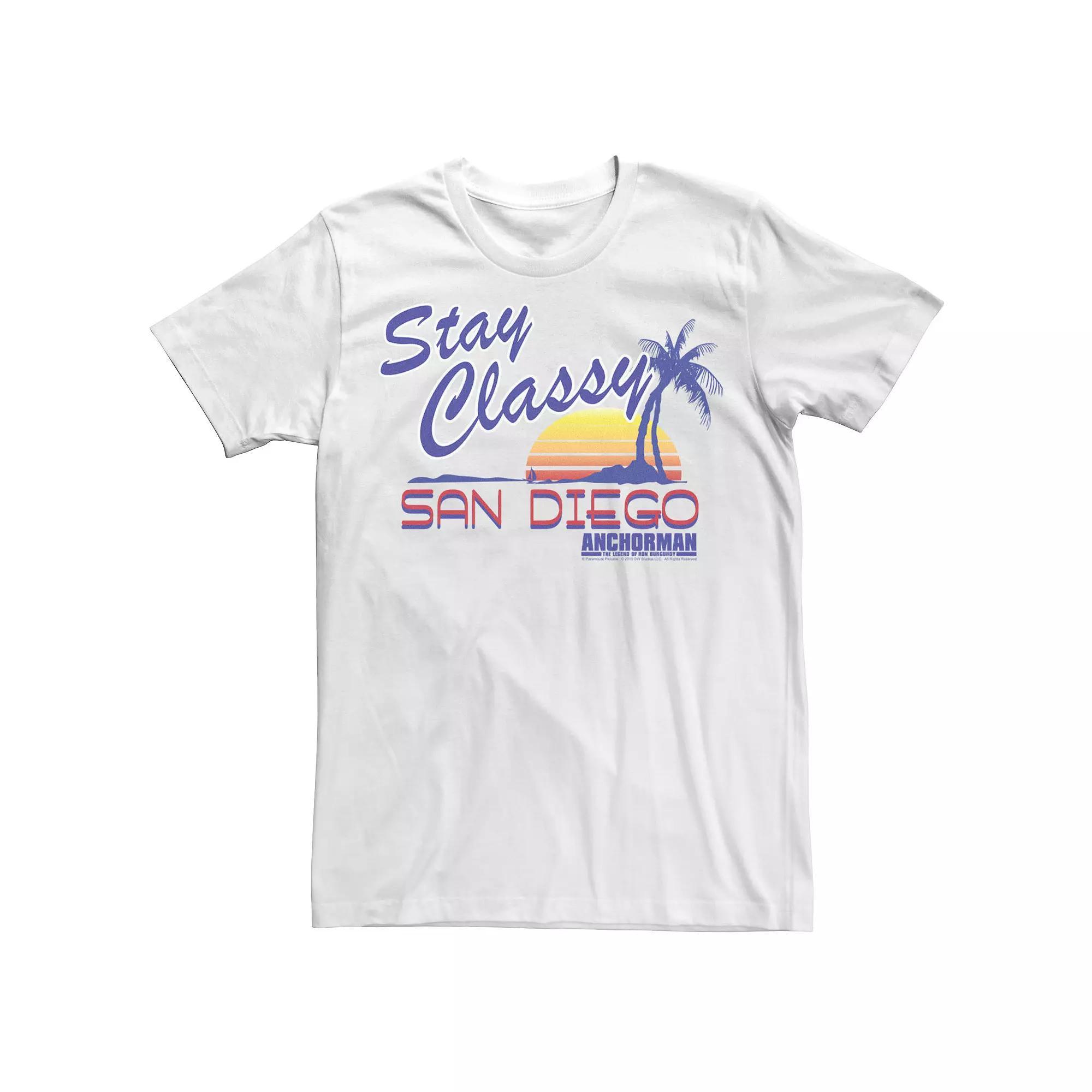 Men's Anchorman Stay Classy San Diego Sunset Graphic Tee,  Product Image