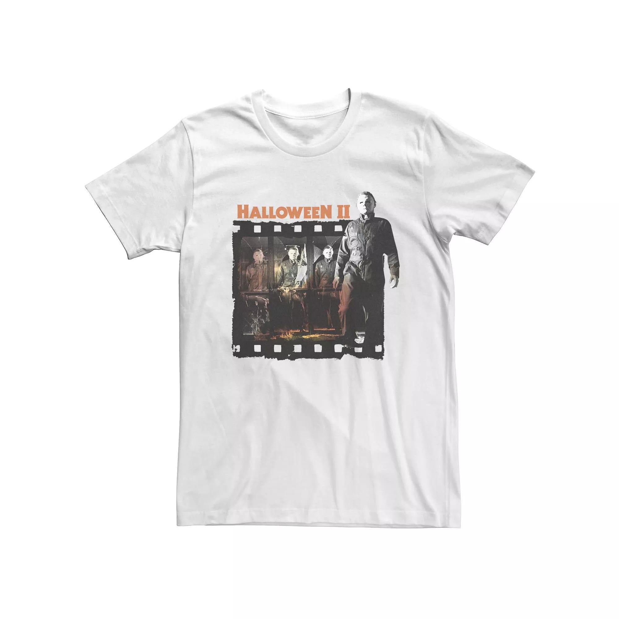 Men's Halloween 2 Michael Myers Film Strip Collage Tee,  Product Image