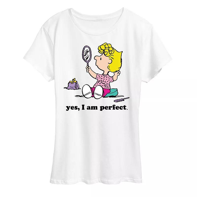 Women's Peanuts Sally Yes I Am Perfect Graphic Tee,  Product Image