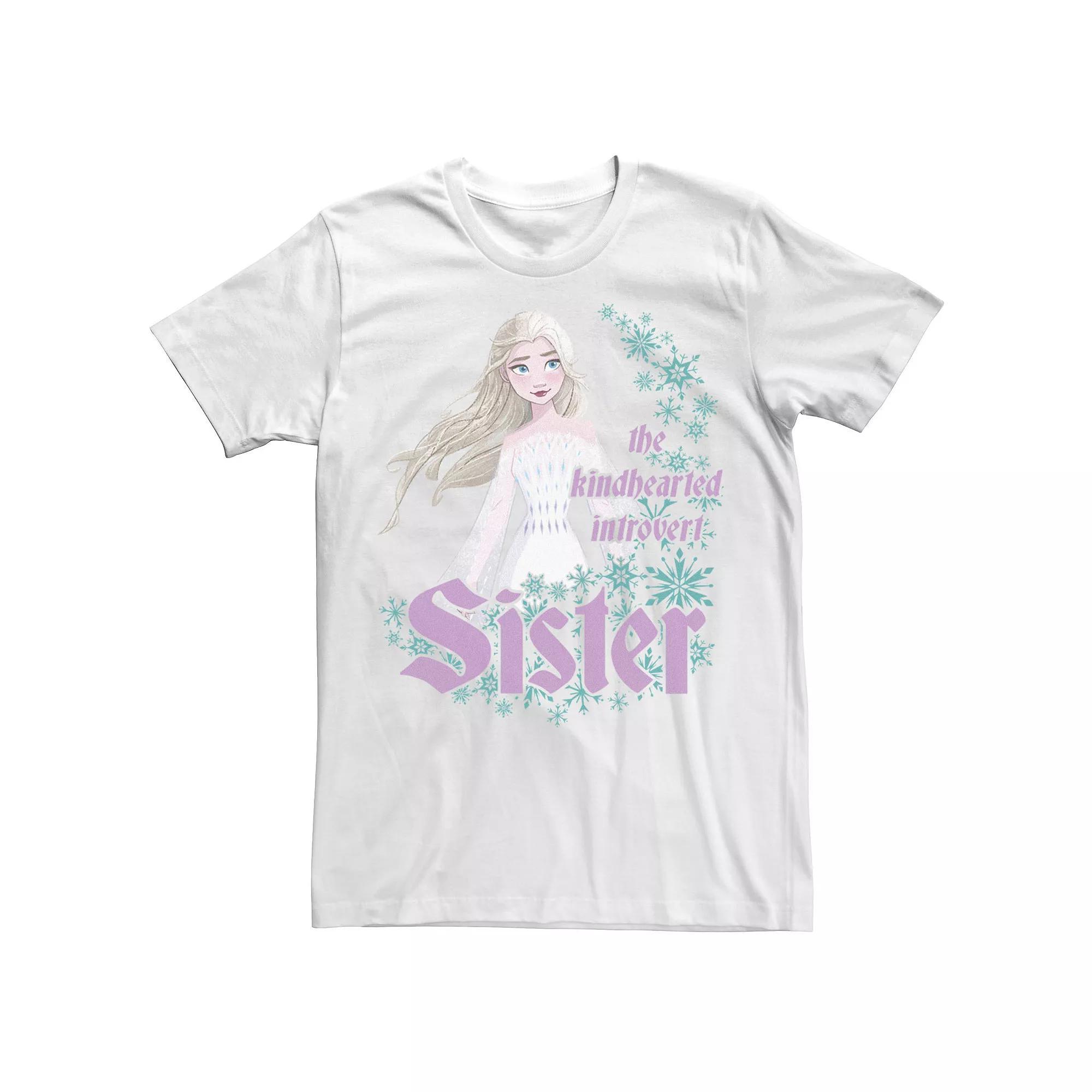 Disney's Frozen 2 Elsa Men's The Kindhearted Introvert Sister Tee,  Product Image