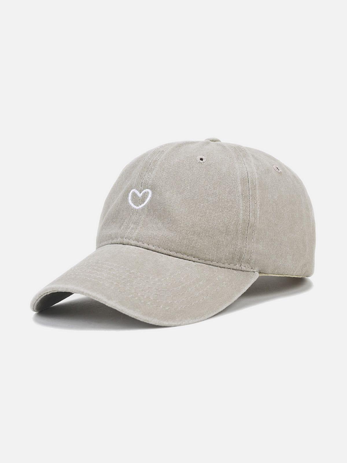 Embroidery Heart Washed Cap Product Image