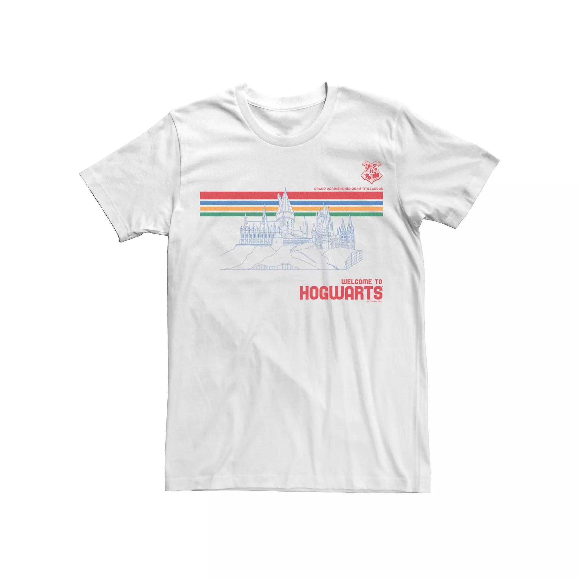 Men's Harry Potter Deathly Hallows 2 Welcome To Hogwarts Tee,  Product Image