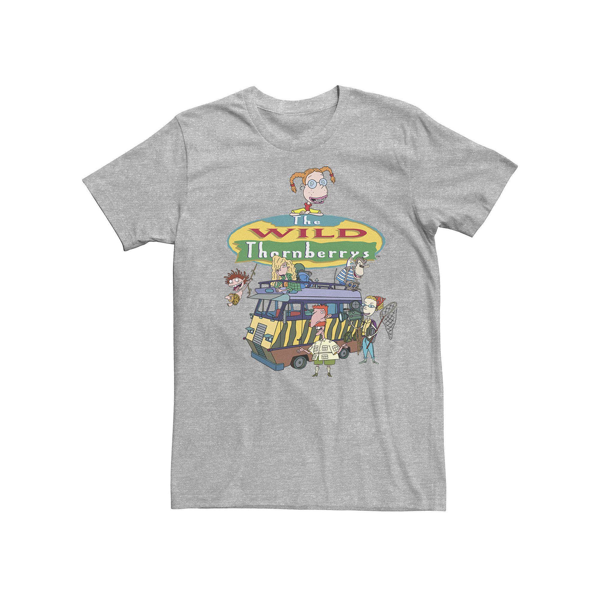 Boys 8-20 Nickelodeon The Wild Thornberrys Family RV Logo Tee, Men's, Size: Medium, Athletic Grey Product Image