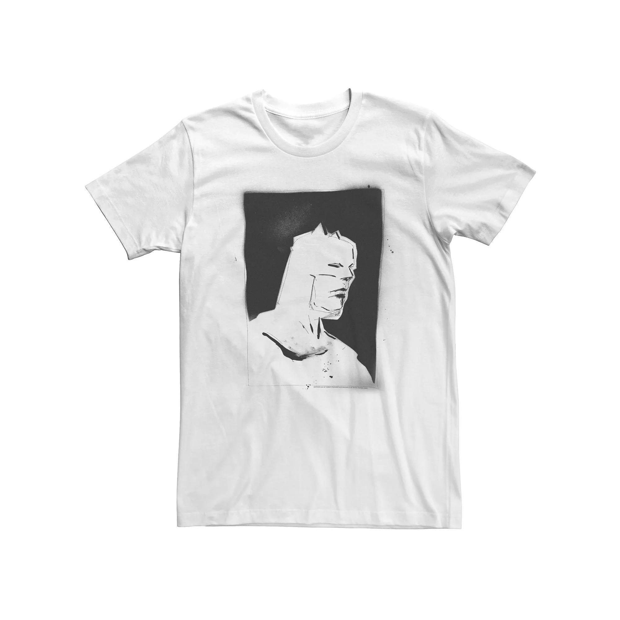 Big & Tall DC Fandome Batman Spray Paint Portrait Tee, Men's, Size: 3XL, White Product Image