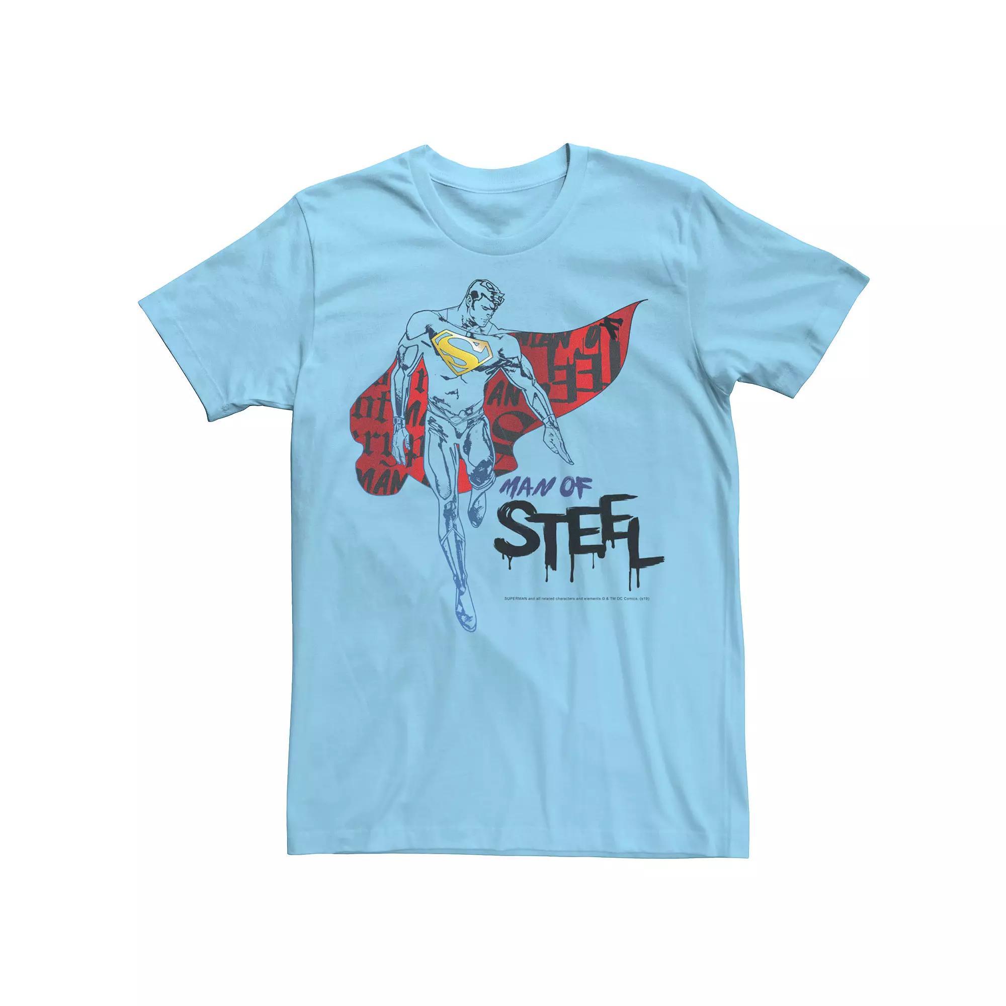 Men's DC Comics Superman Man Of Steel Grunge Portrait Graphic Tee,  Product Image