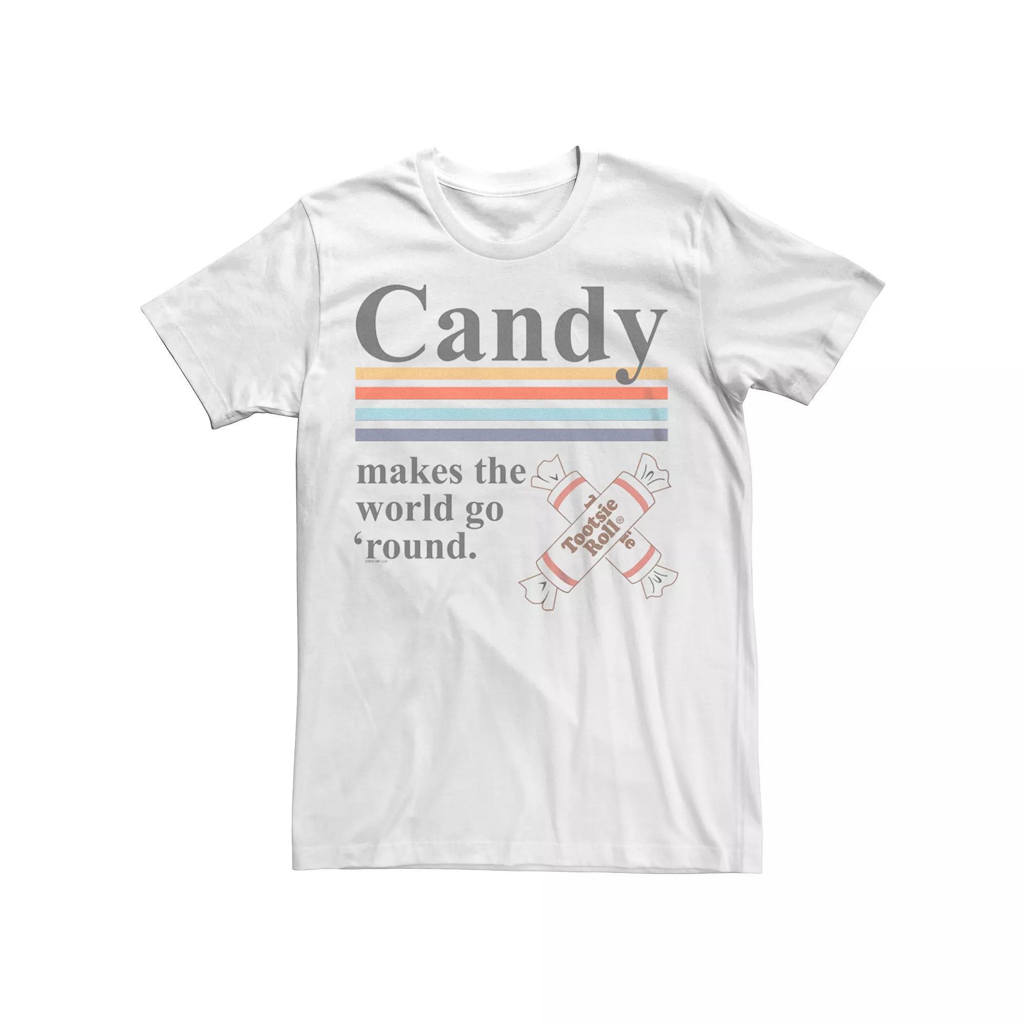 Men's Tootsie Roll Candy Makes World Go Round Tee,  Product Image