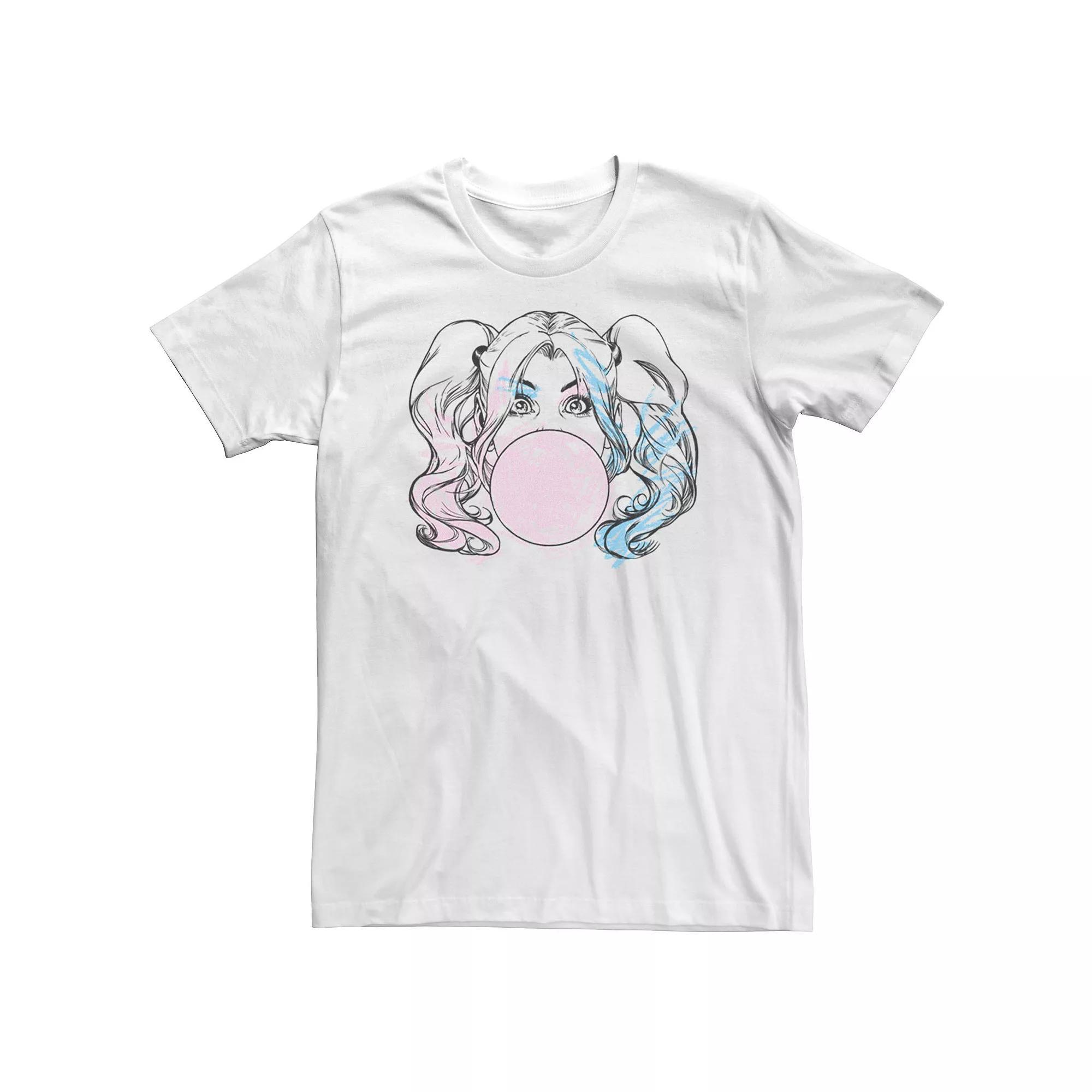 Men's DC Comics Batman Harley Quinn Crayon Outline Tee,  Product Image