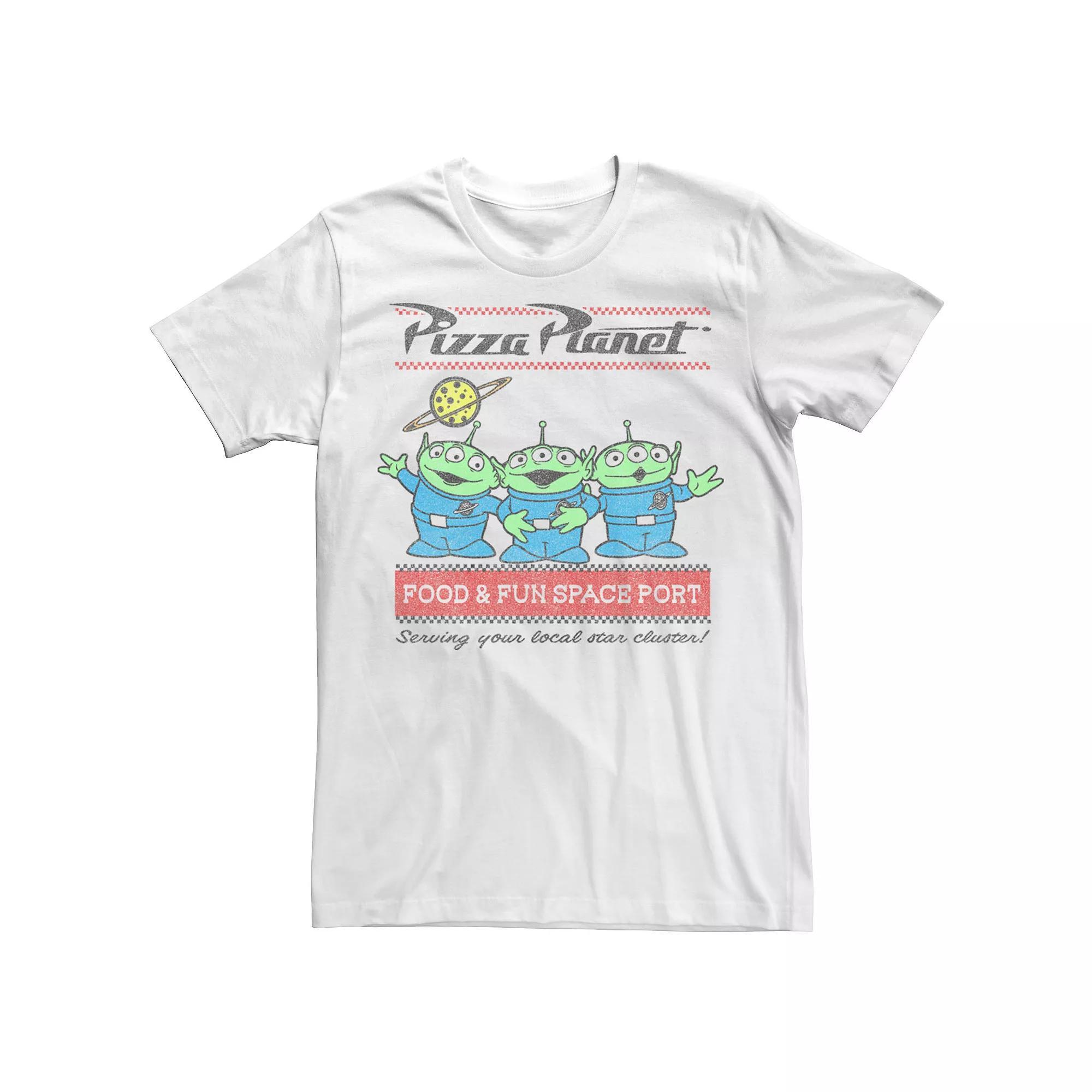 Disney / Pixar's Toy Story Big & Tall Pizza Planet Aliens Tee, Men's, Size: 4XL Tall, White Product Image