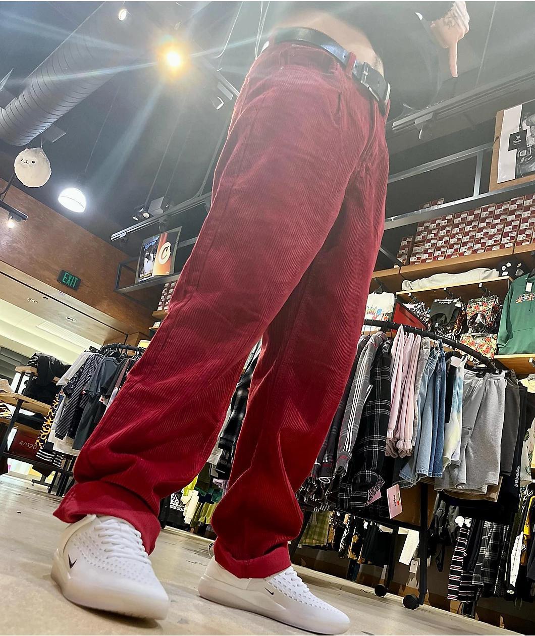 Empyre Tori Pleated Wine Corduroy Skate Pants Product Image