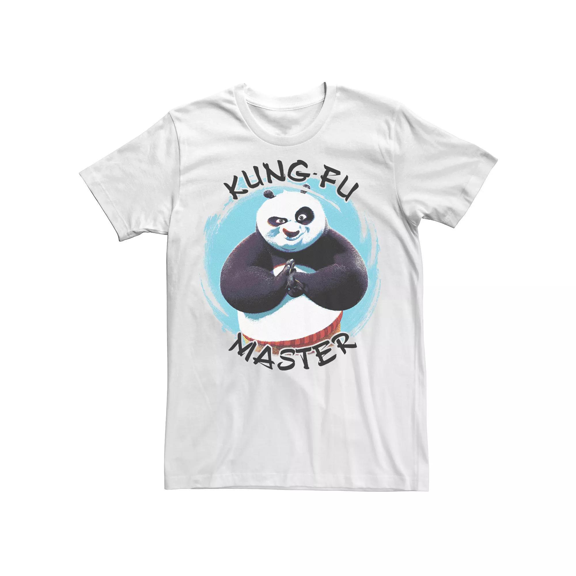 Mens Kung Fu Panda Po Kung Fu Master Paint Smear Portrait Tee Product Image
