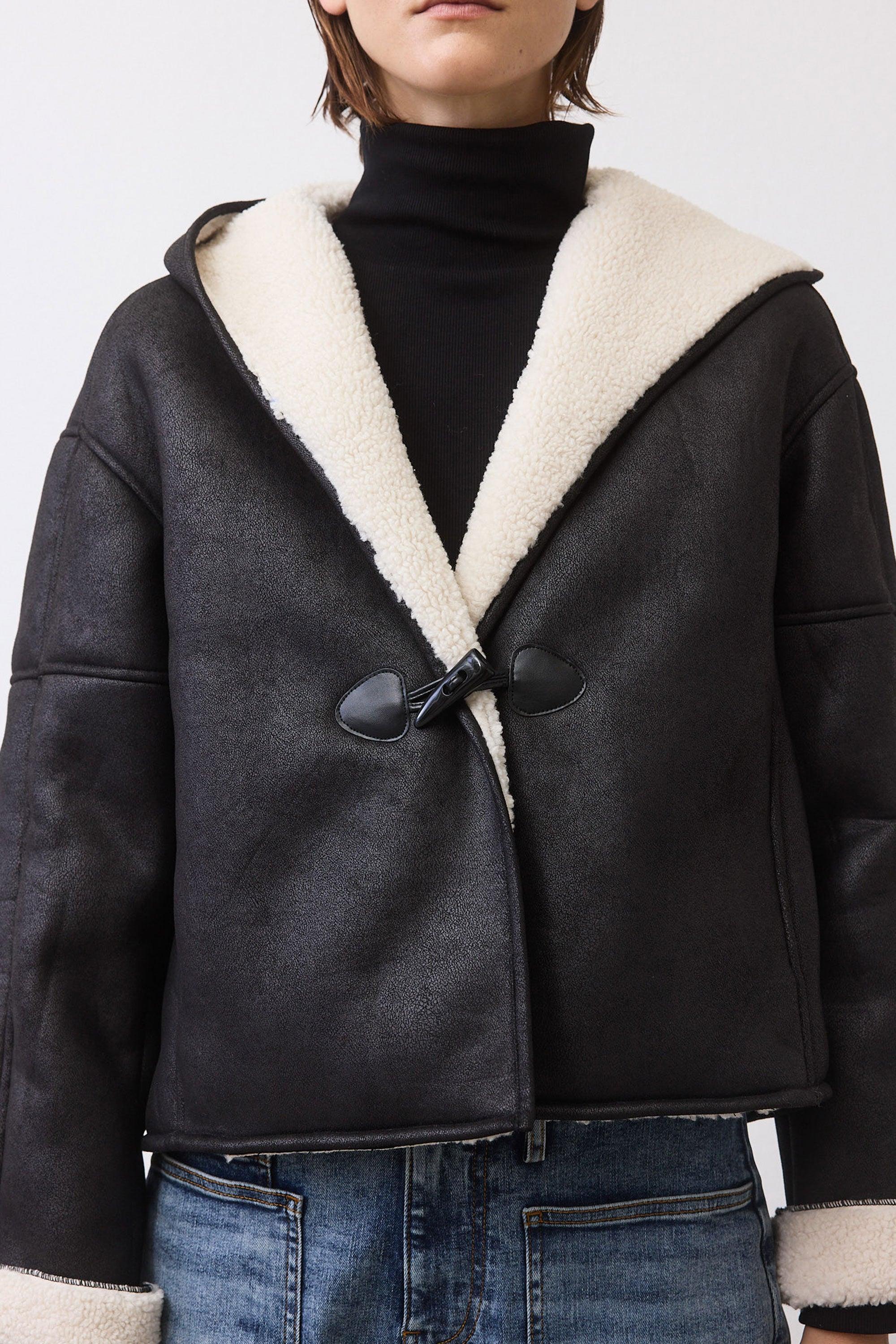 The Hooded Shearling Jacket Product Image