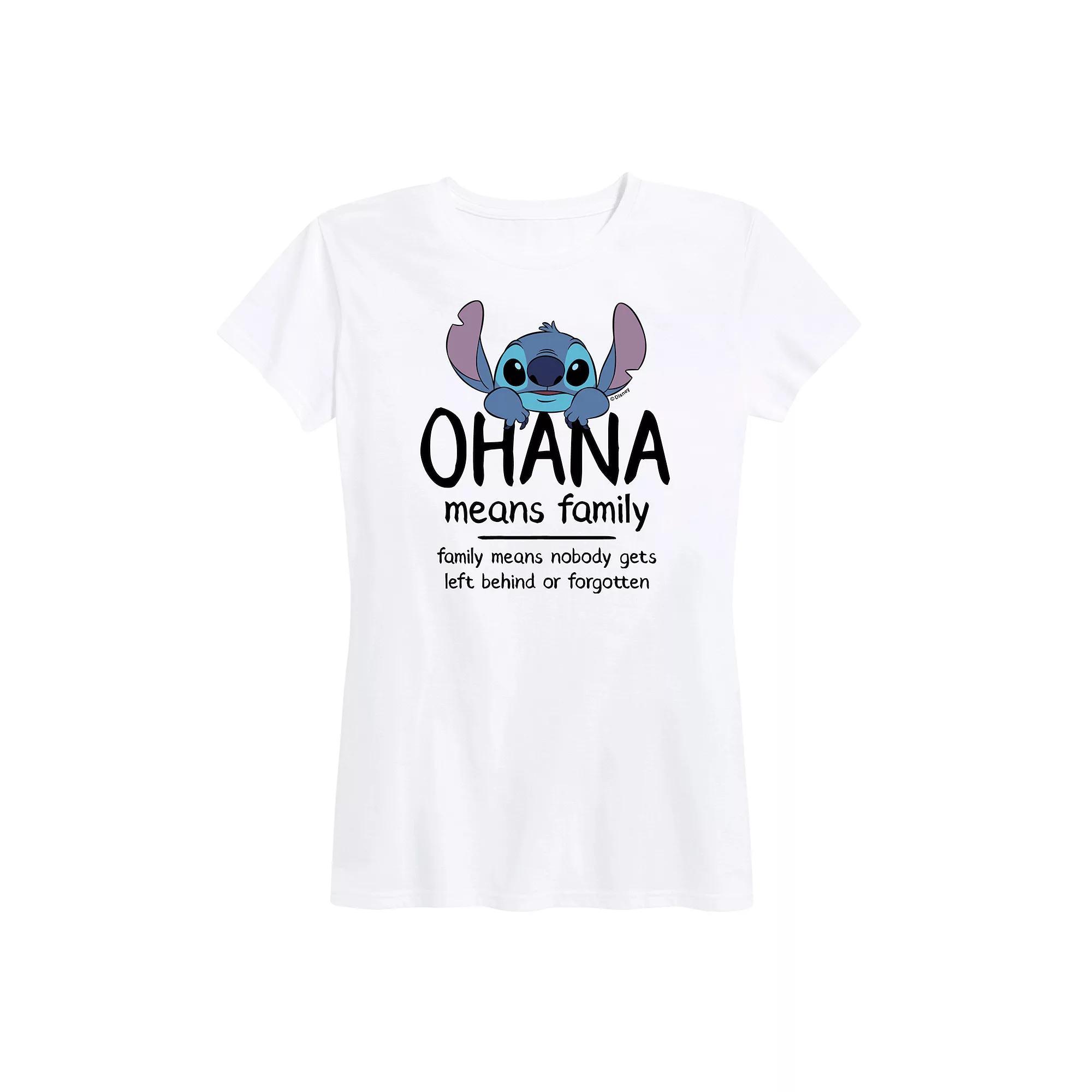 Disney's Lilo & Stitch Women's Ohana Graphic Tee,  Product Image