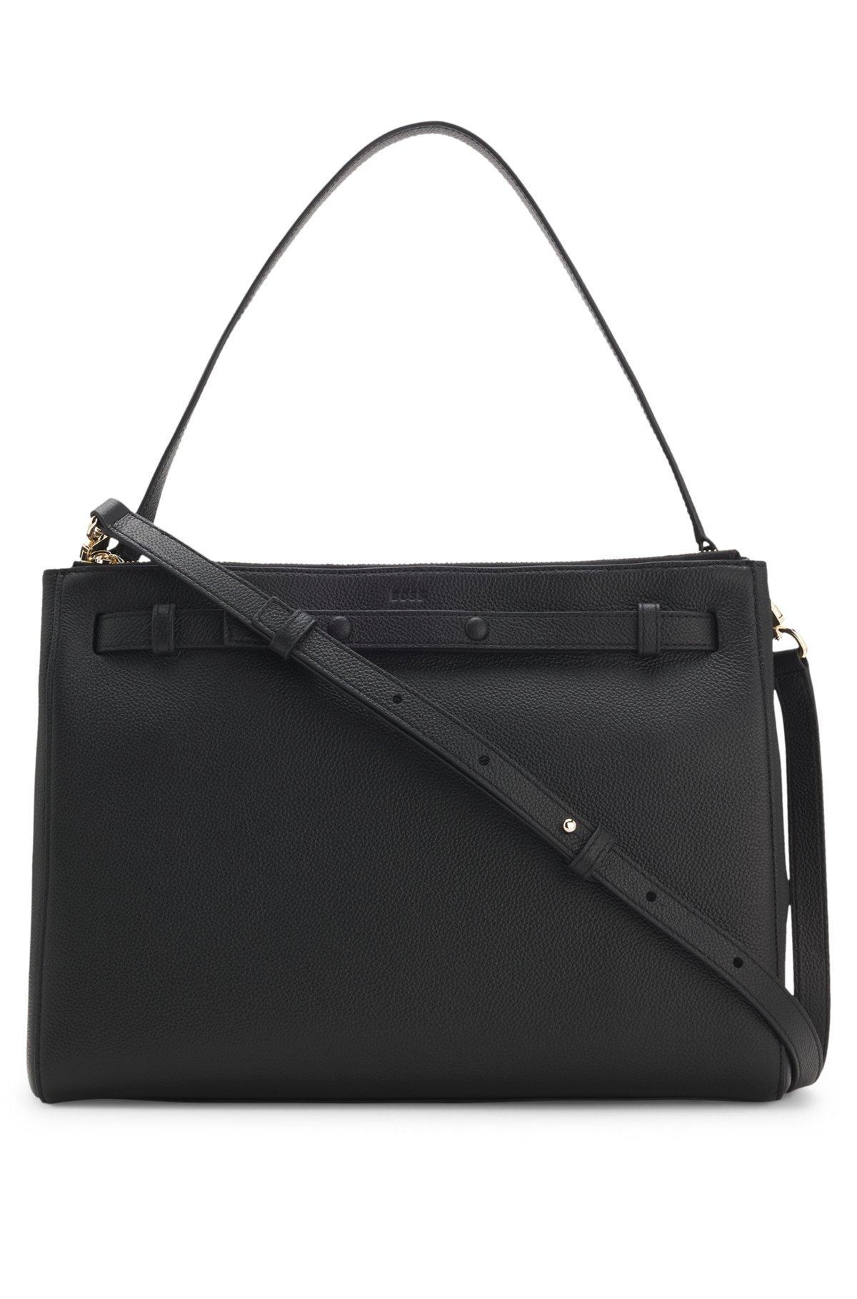 Leather tote bag with Double B monogram Product Image