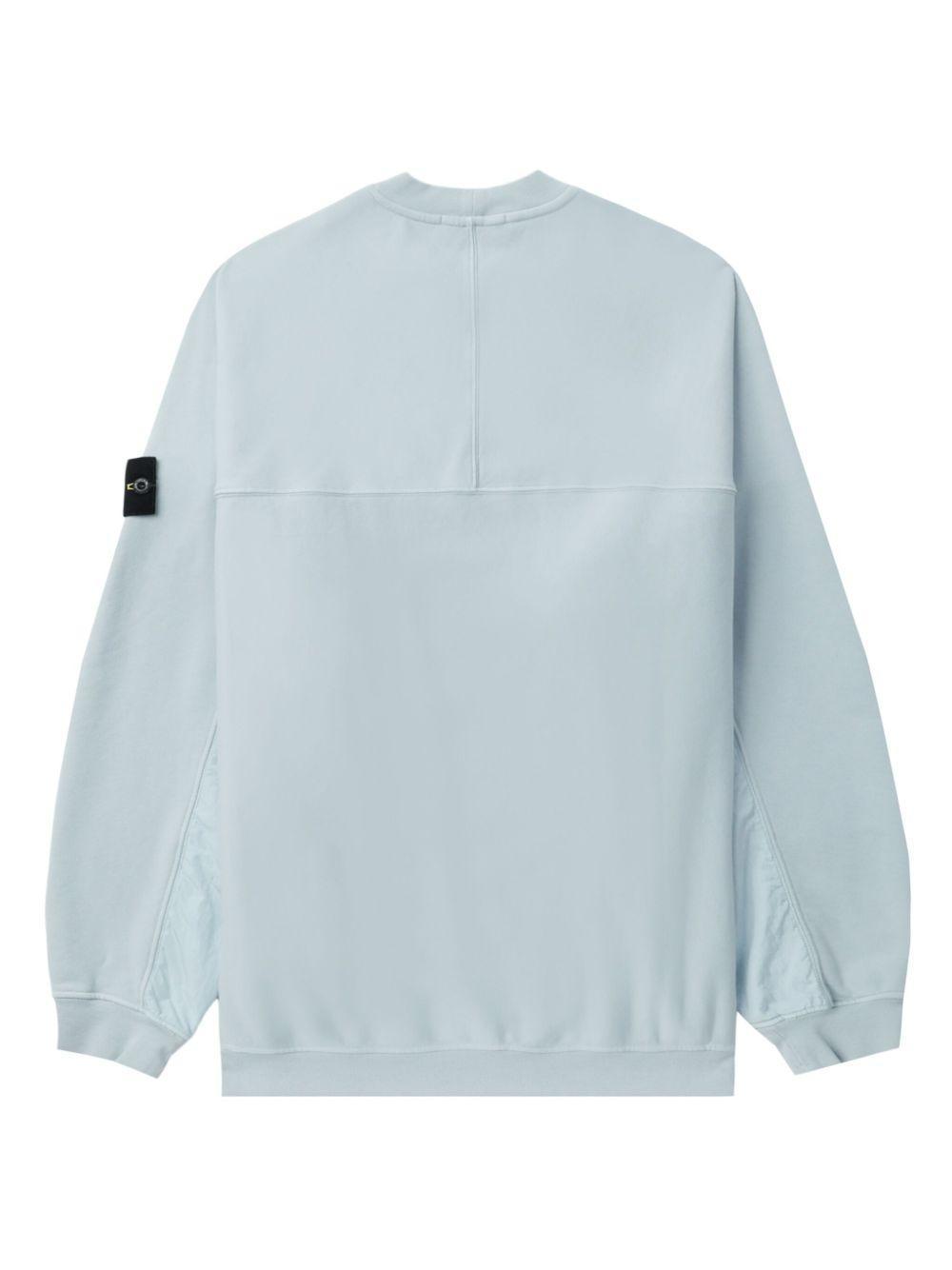 Compass-badge cotton sweatshirt Product Image