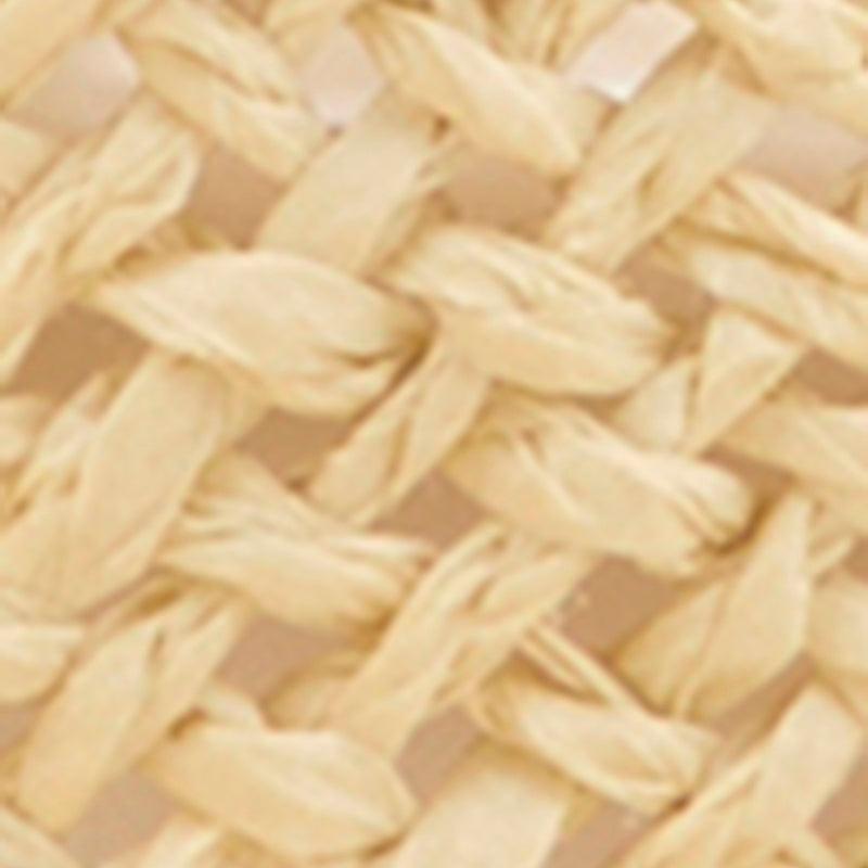 Beaded Trim Straw Cowboy Hat Female Product Image