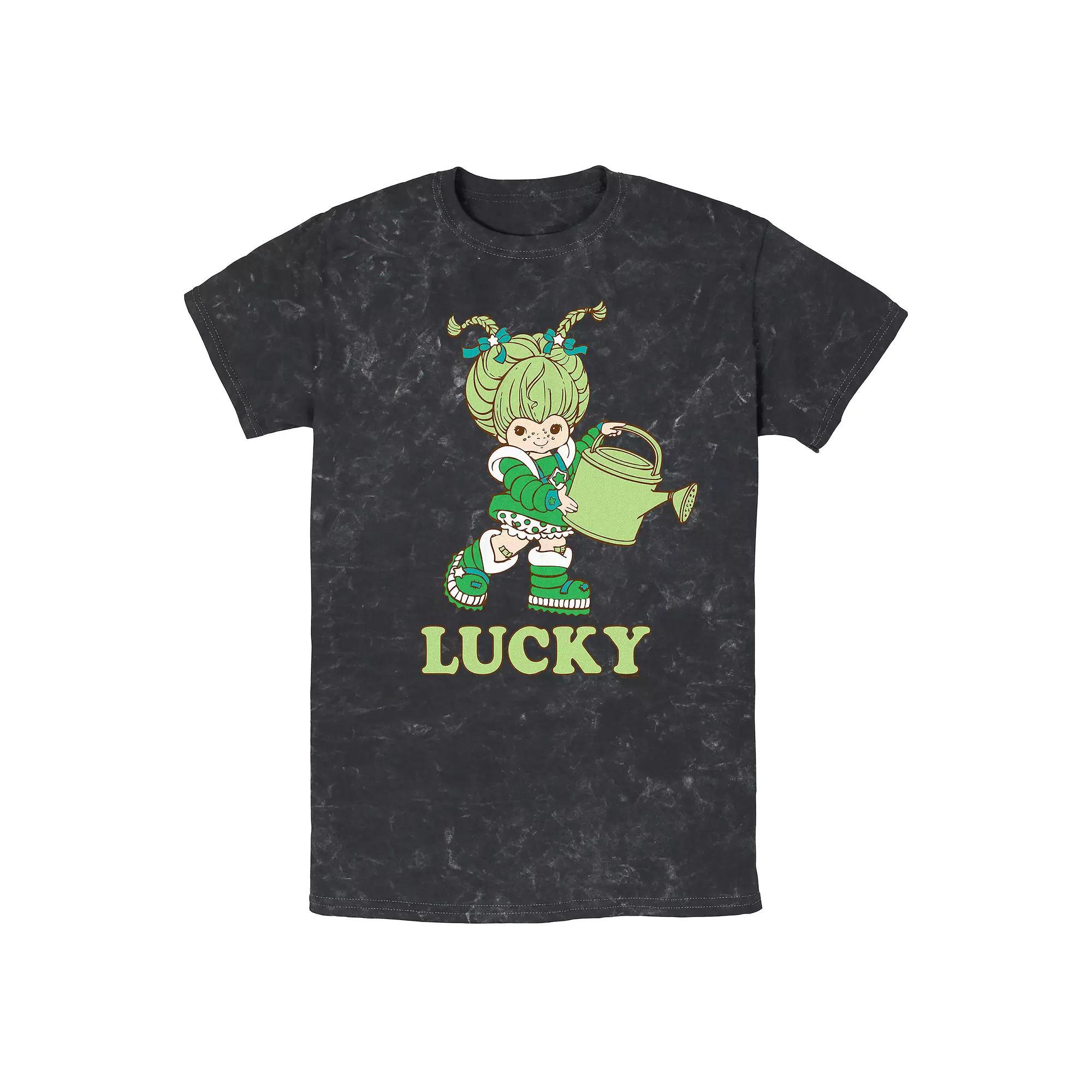 Men's Rainbow Brite Lucky Mineral Wash Graphic Tee,  Product Image