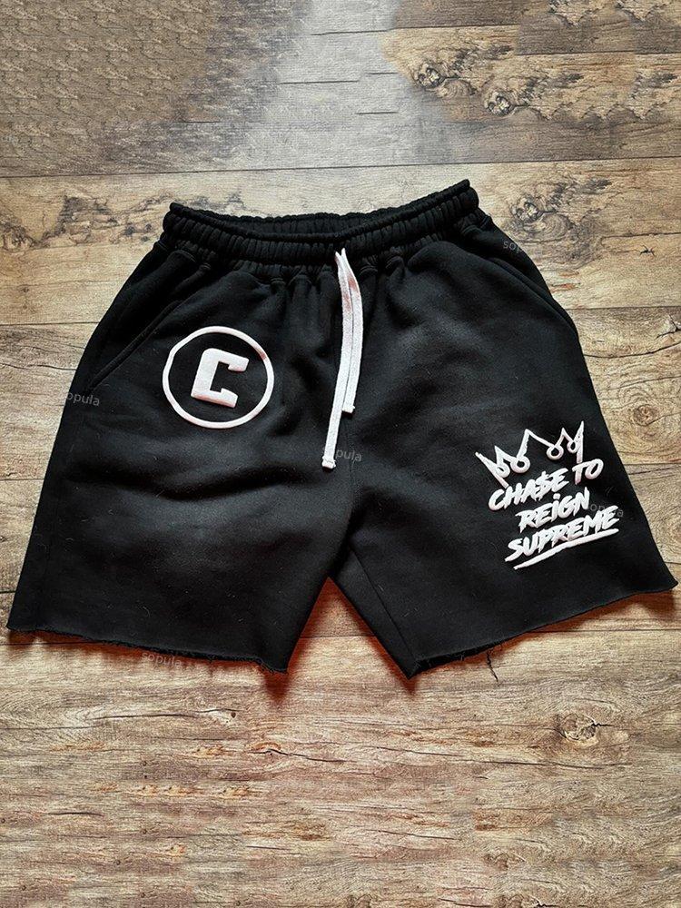 Sopula Chase Graphic Drawstring Pocket Shorts Product Image