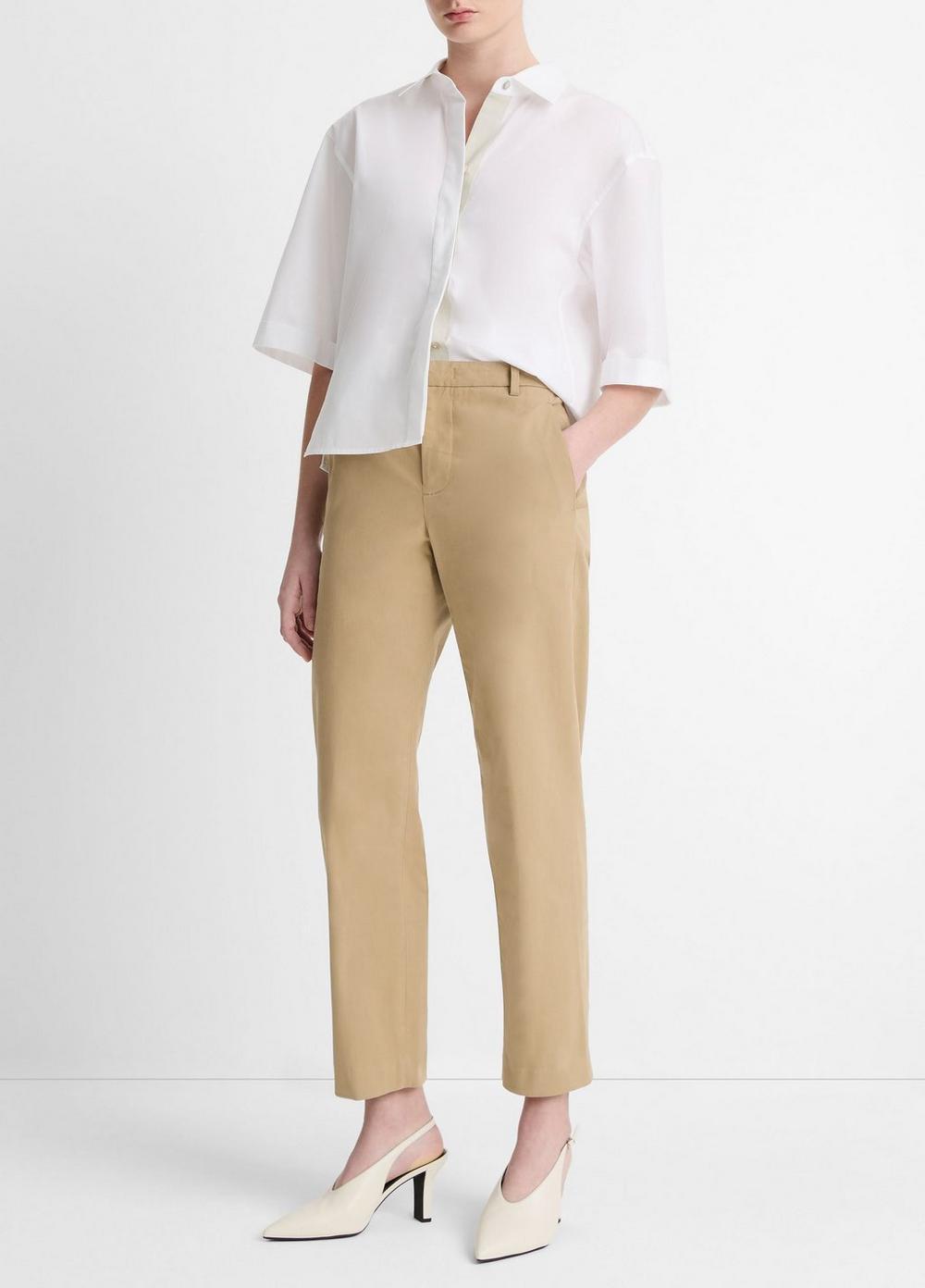 Mid-Rise Italian Stretch-Cotton Chino Pant Product Image