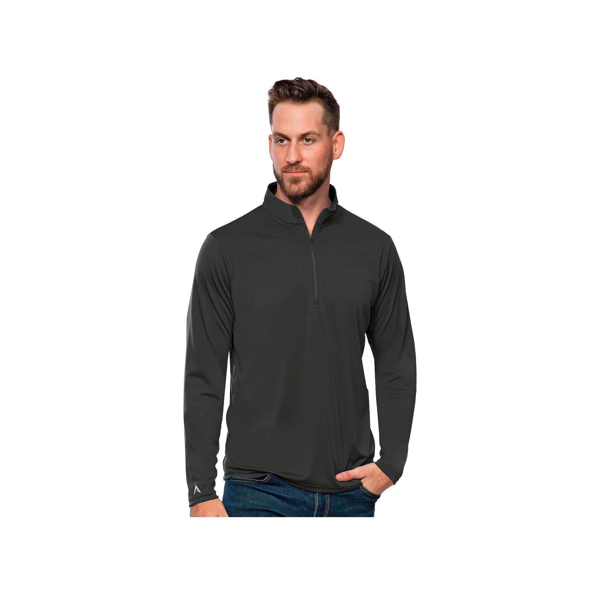 Men's Antigua Blank Tribute Quarter Zip Pullover,  Product Image