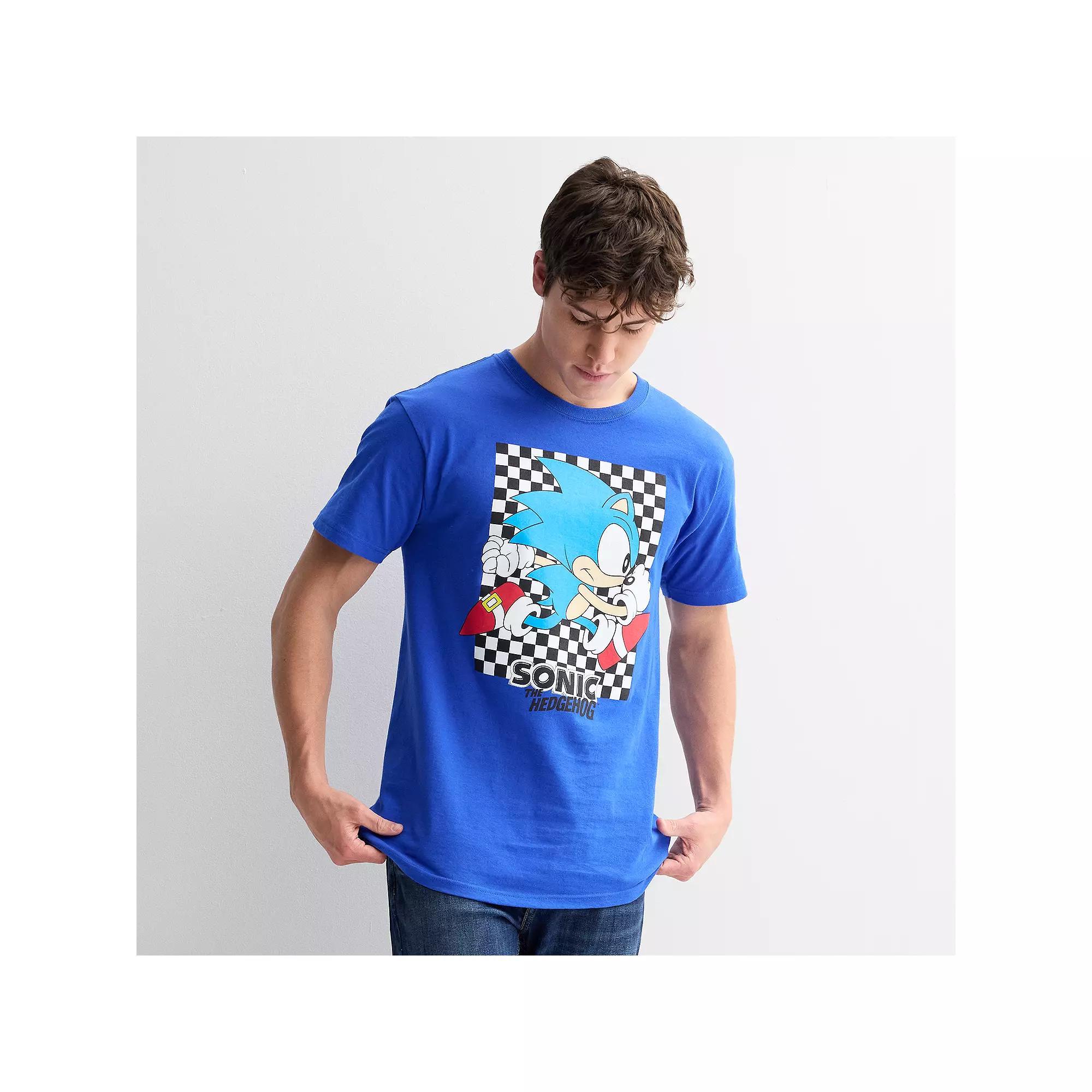 Men's Bioworld Sonic Classic Checker Run Graphic Tee,  Product Image