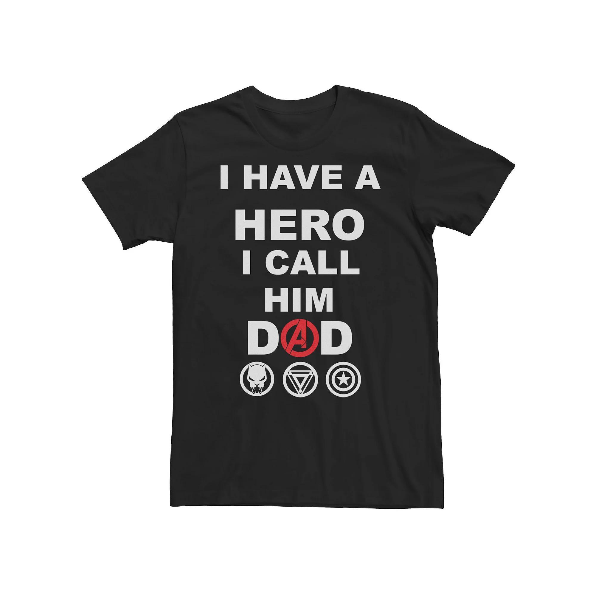 Big & Tall Marvel Avengers "I Have A Hero I Call Him Dad" Tee, Men's,  Product Image