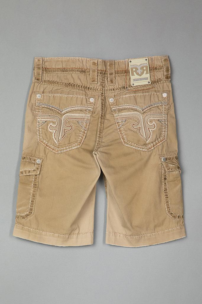 Khaki Cargo Shorts Male Product Image