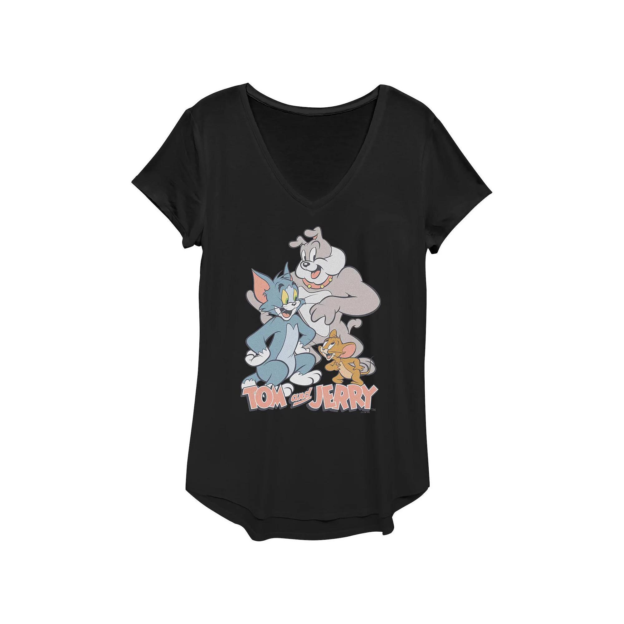 Women's Tom And Jerry Happy Pals Poster Graphic Tee,  Product Image