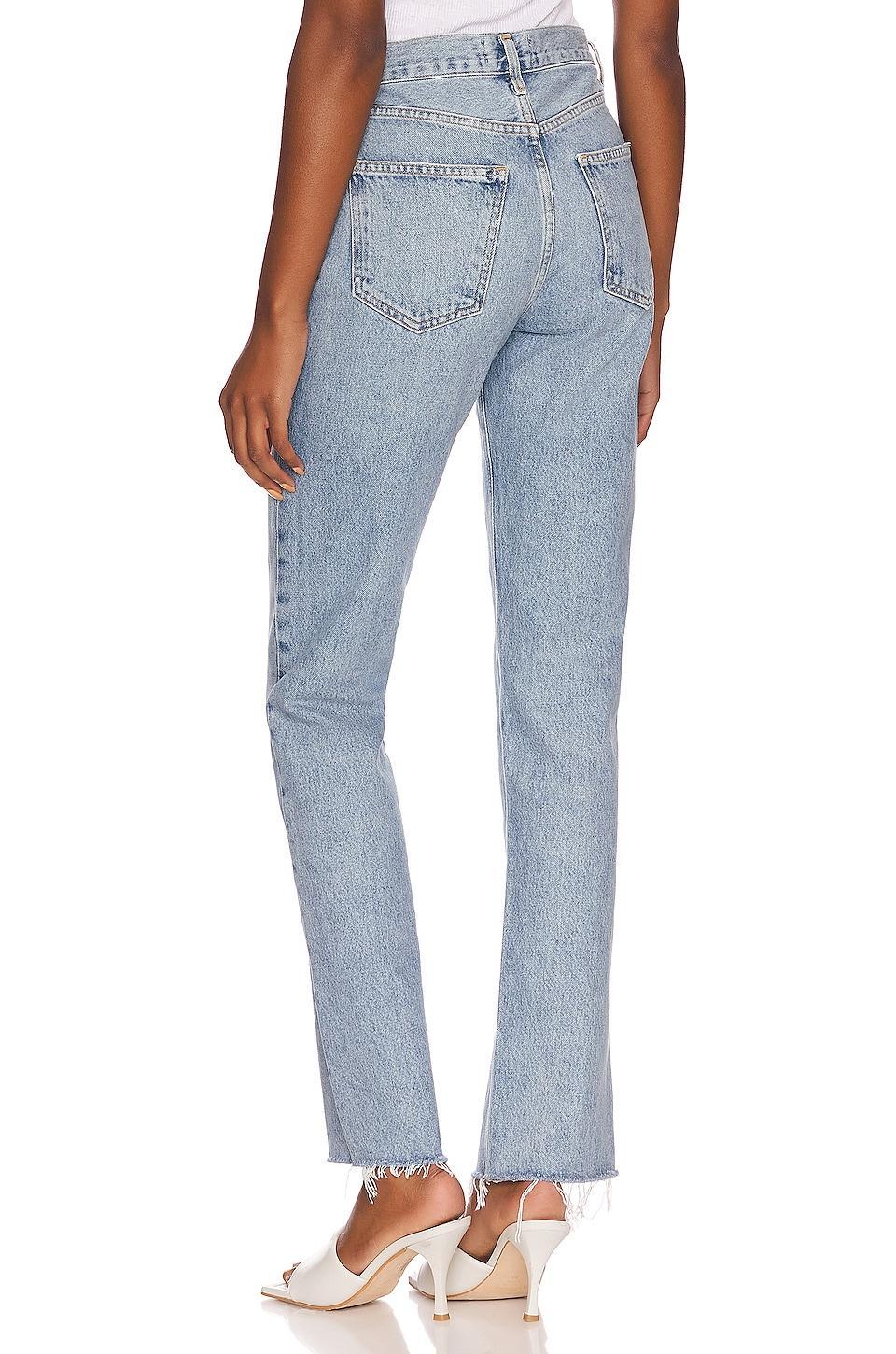 AGOLDE Lana Mid Rise Straight Jeans | Shopbop Product Image