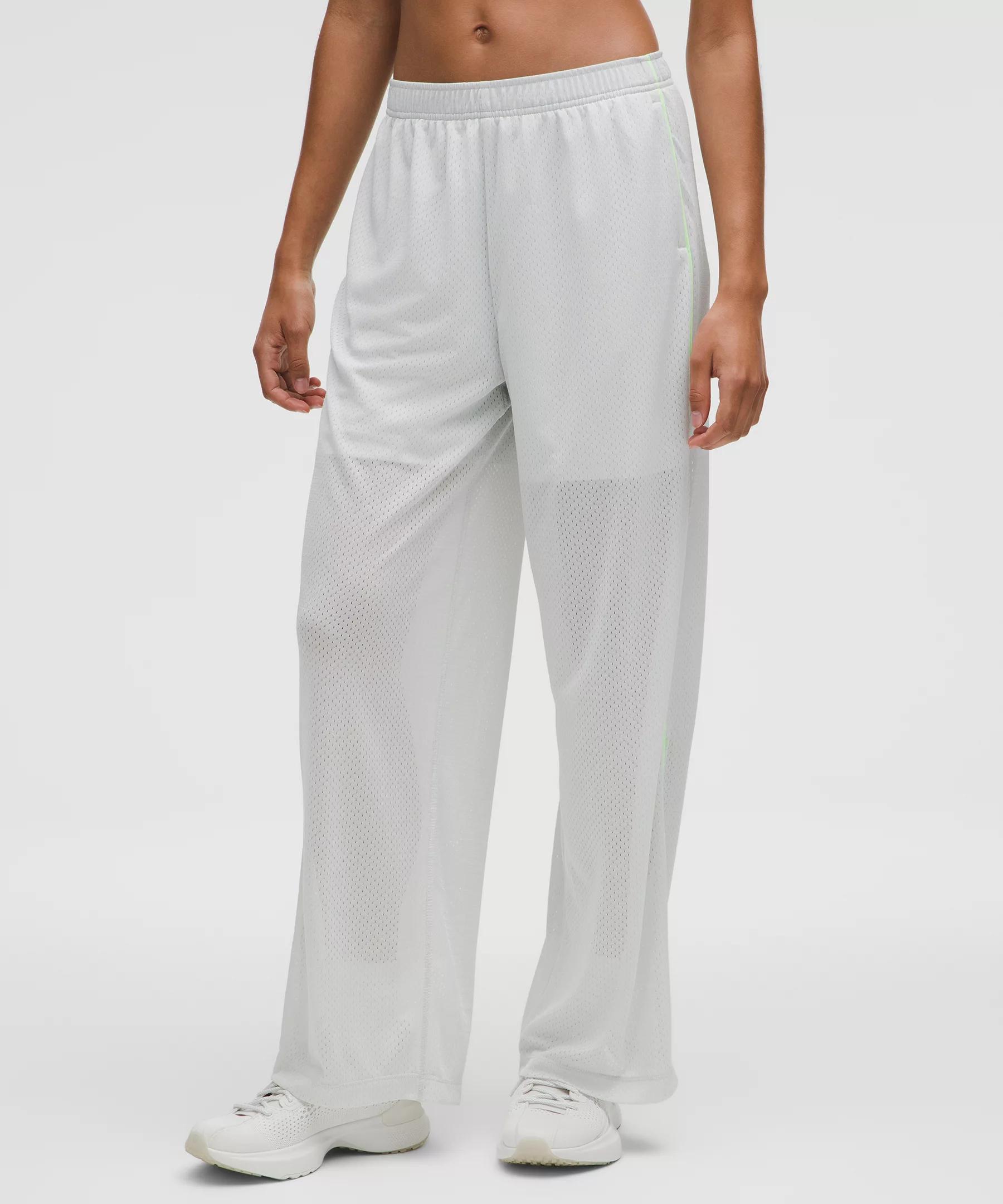 Mesh High-Rise Wide-Leg Training Pant Product Image