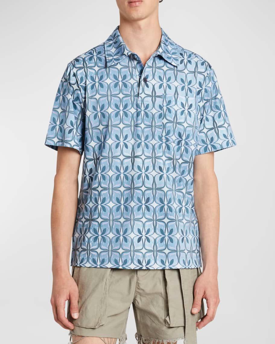 Mens Helder Printed Polo Shirt Product Image