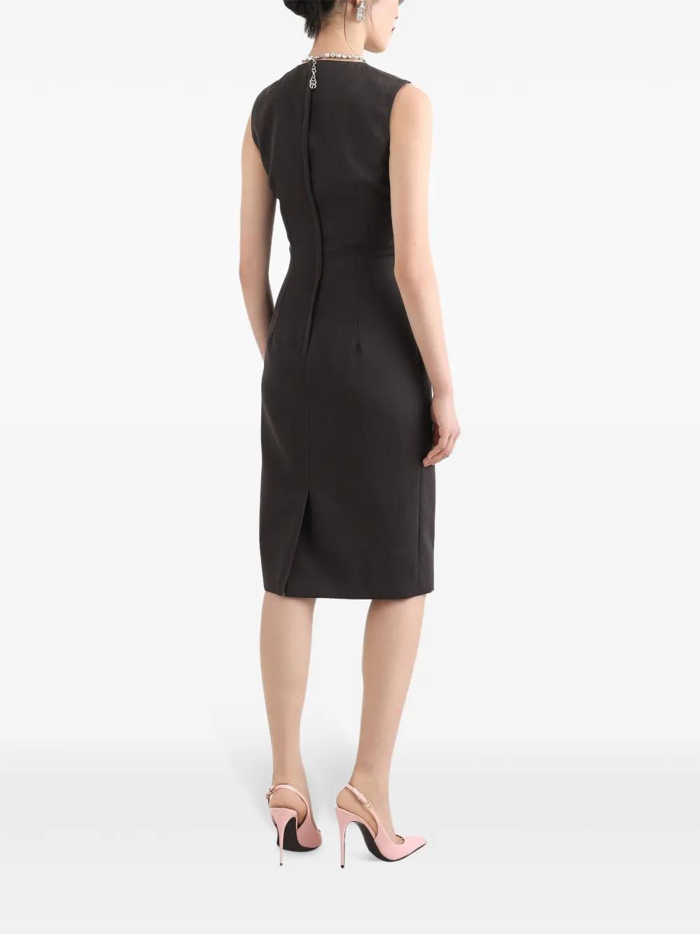 mélange-effect midi dress Product Image