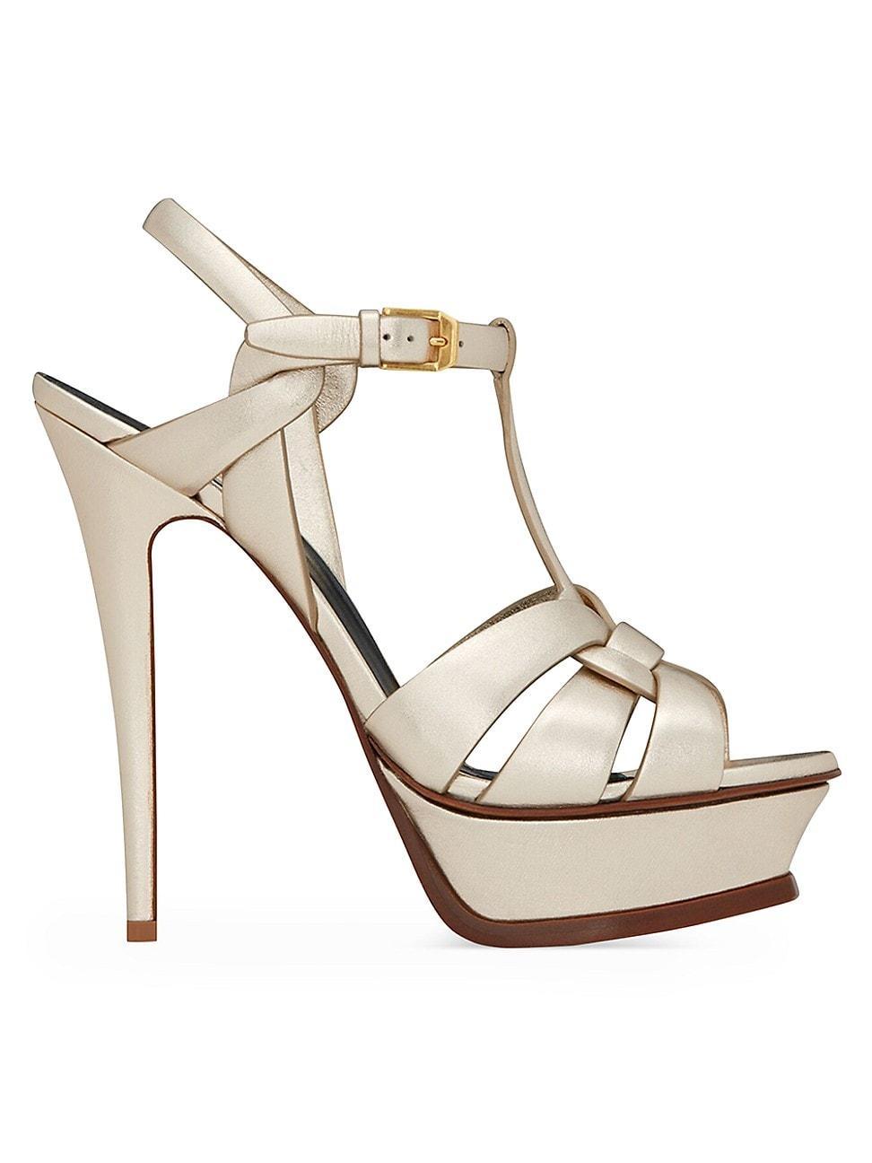Womens Tribute Platform Sandals in Smooth Leather Product Image