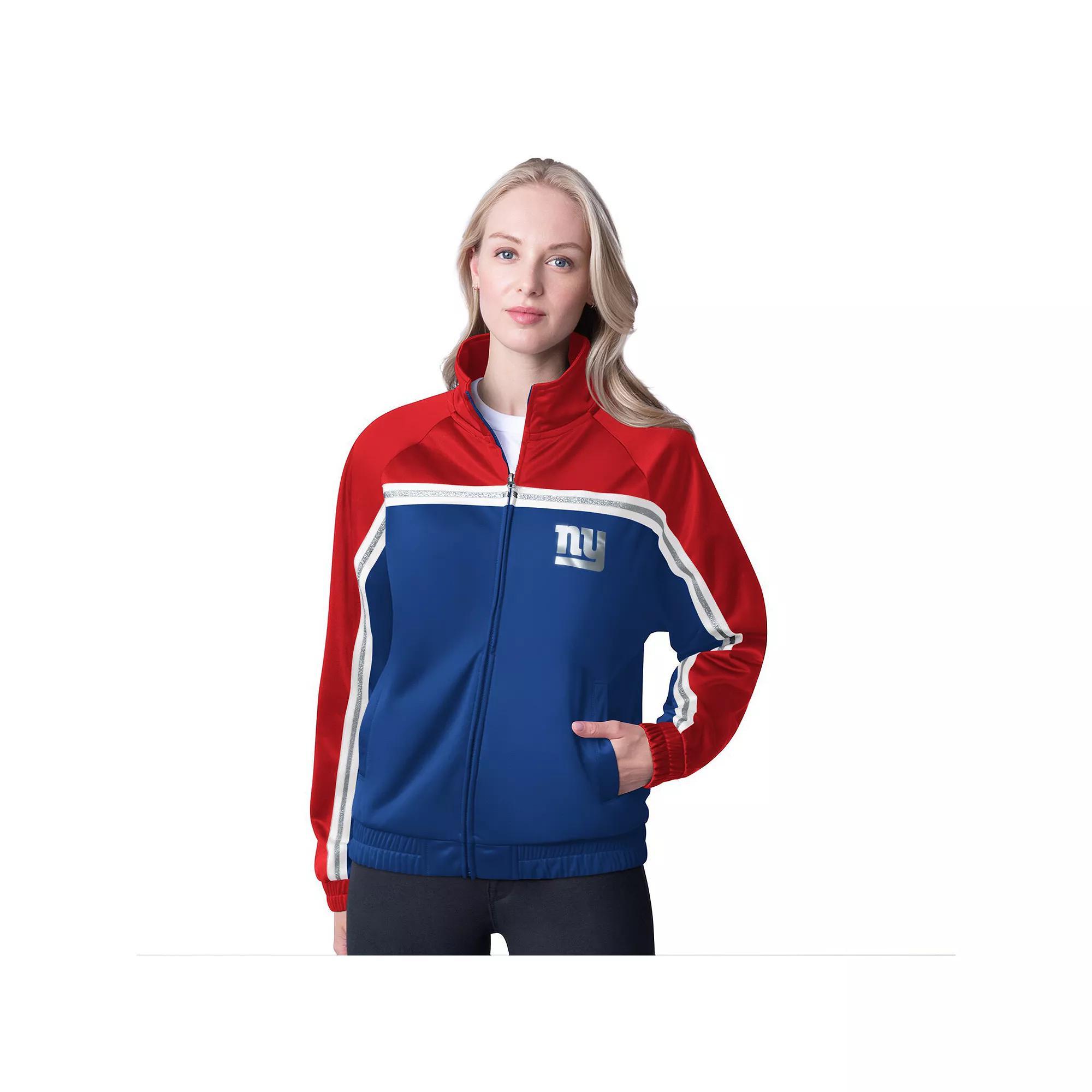 Women's G-III 4Her by Carl Banks Royal New York Giants Post Game Full-Zip Track Jacket,  Product Image