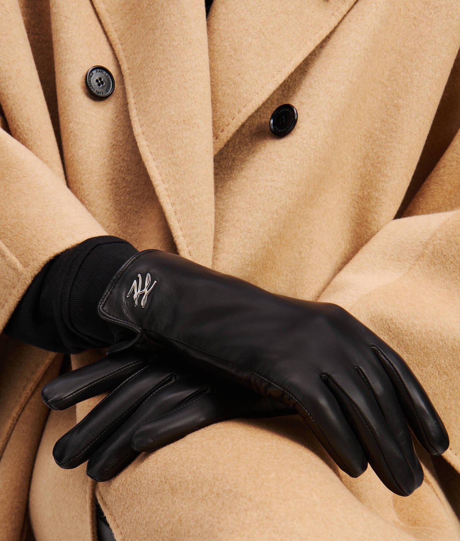 K/AUTOGRAPH LEATHER GLOVES Product Image